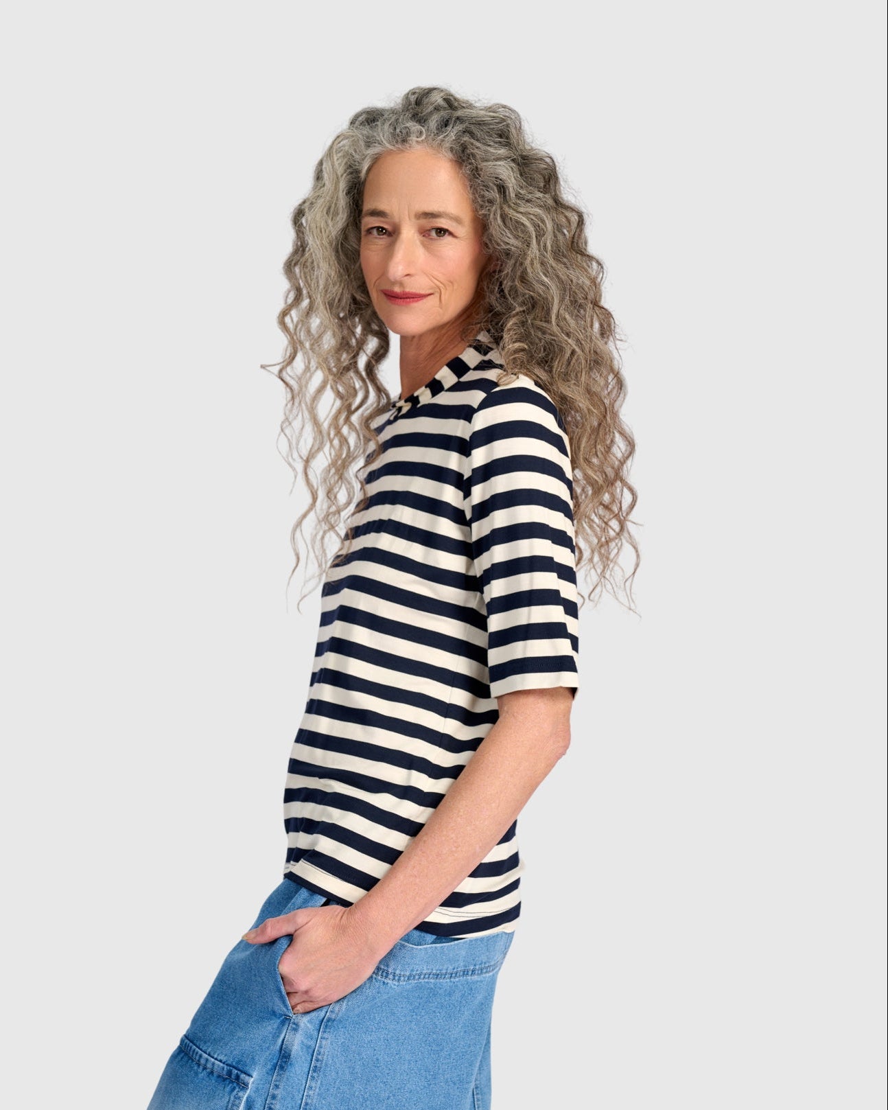 טישירט חמוד פס רחב
