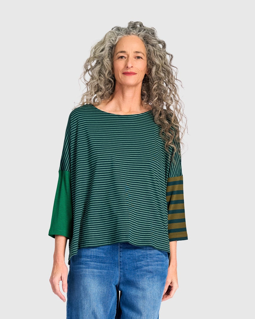 טישירט בסטי טורקיז מיקס