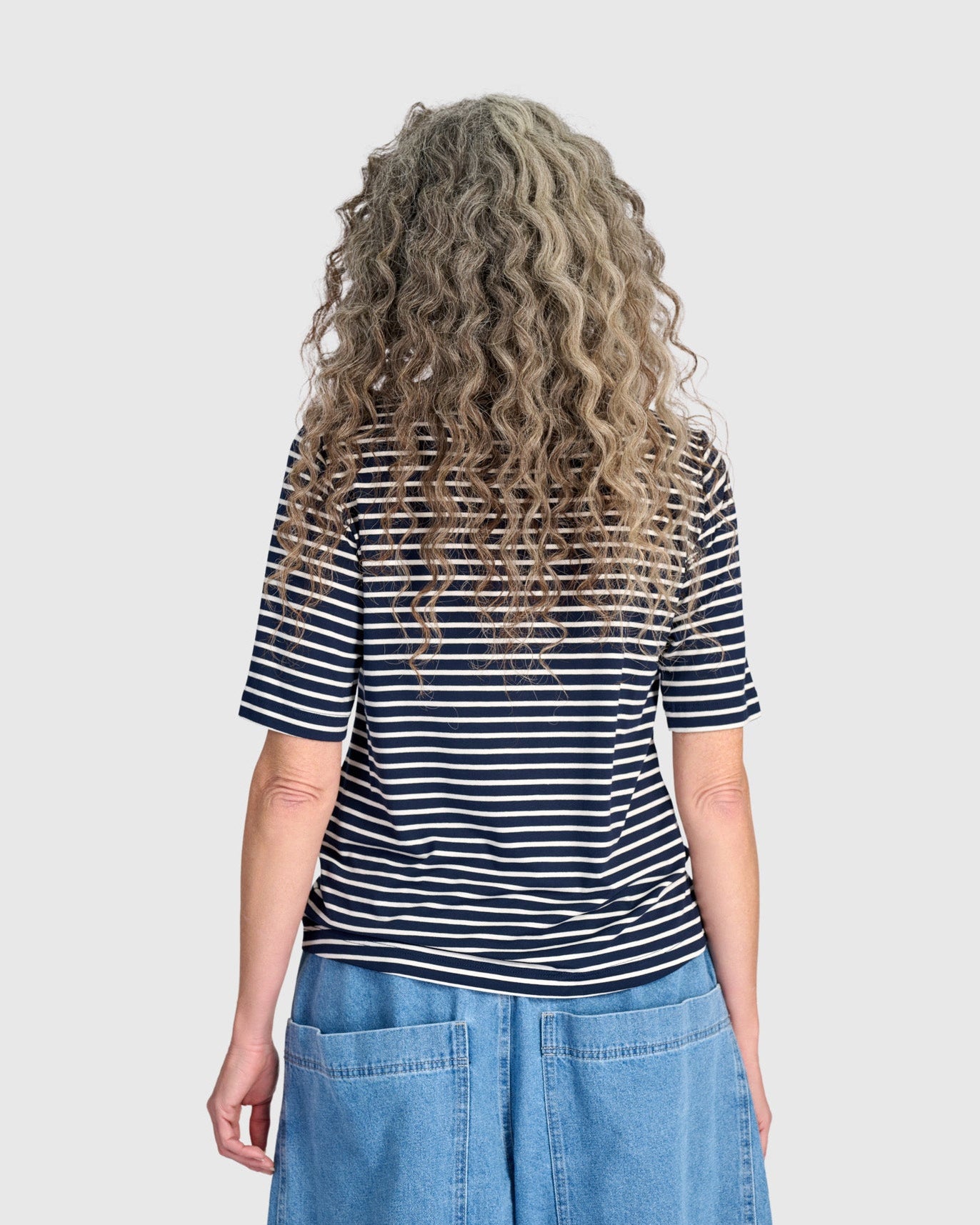 טישירט חמוד פסים נייבי