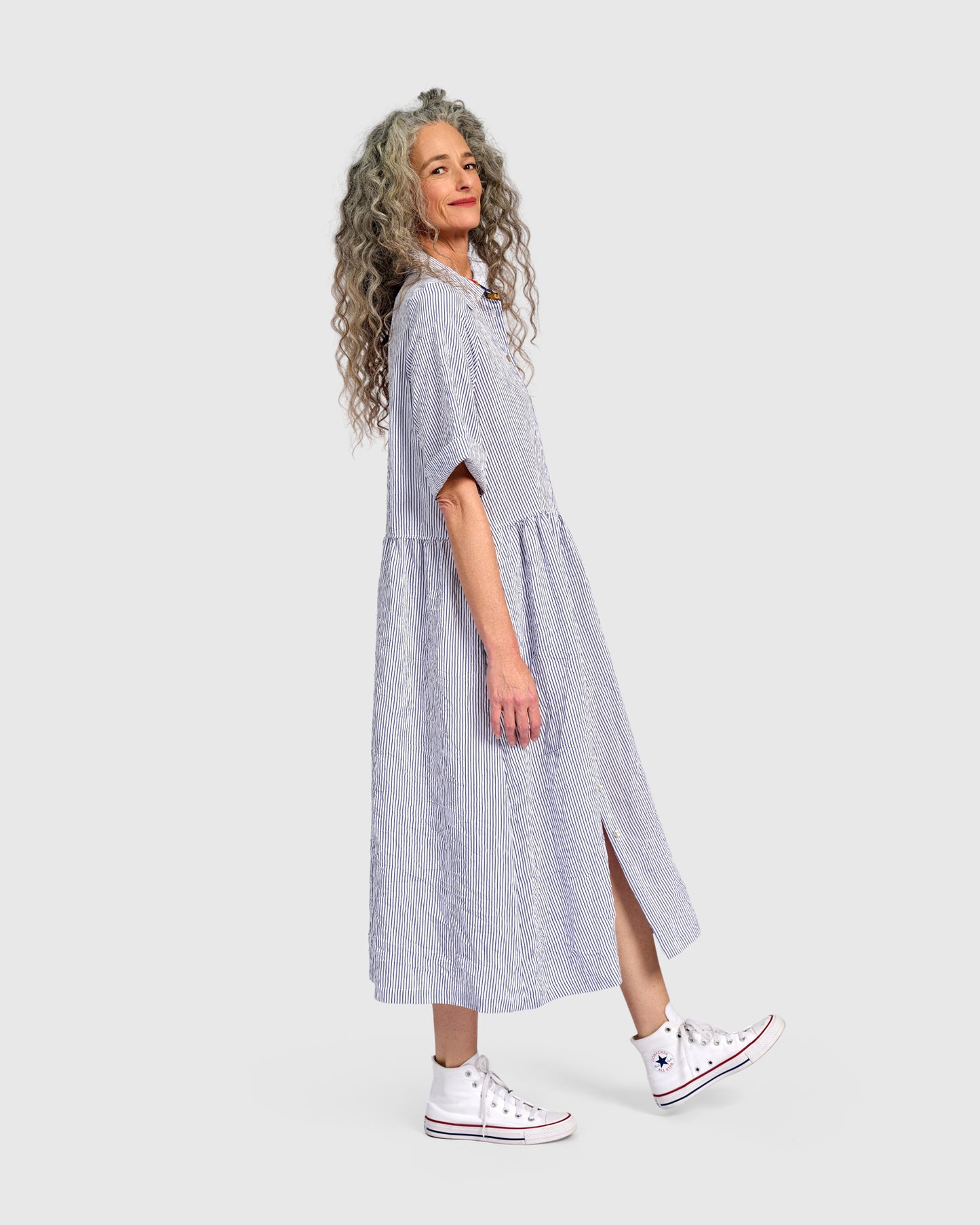 שמלה רעננה פסים