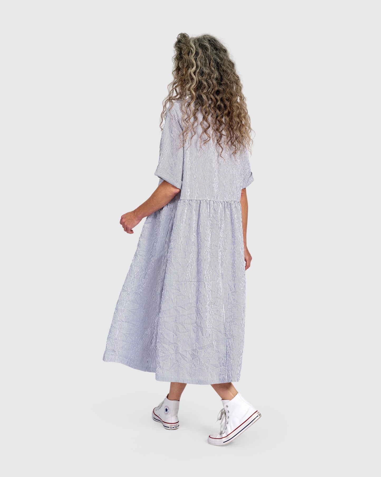 שמלה רעננה פסים