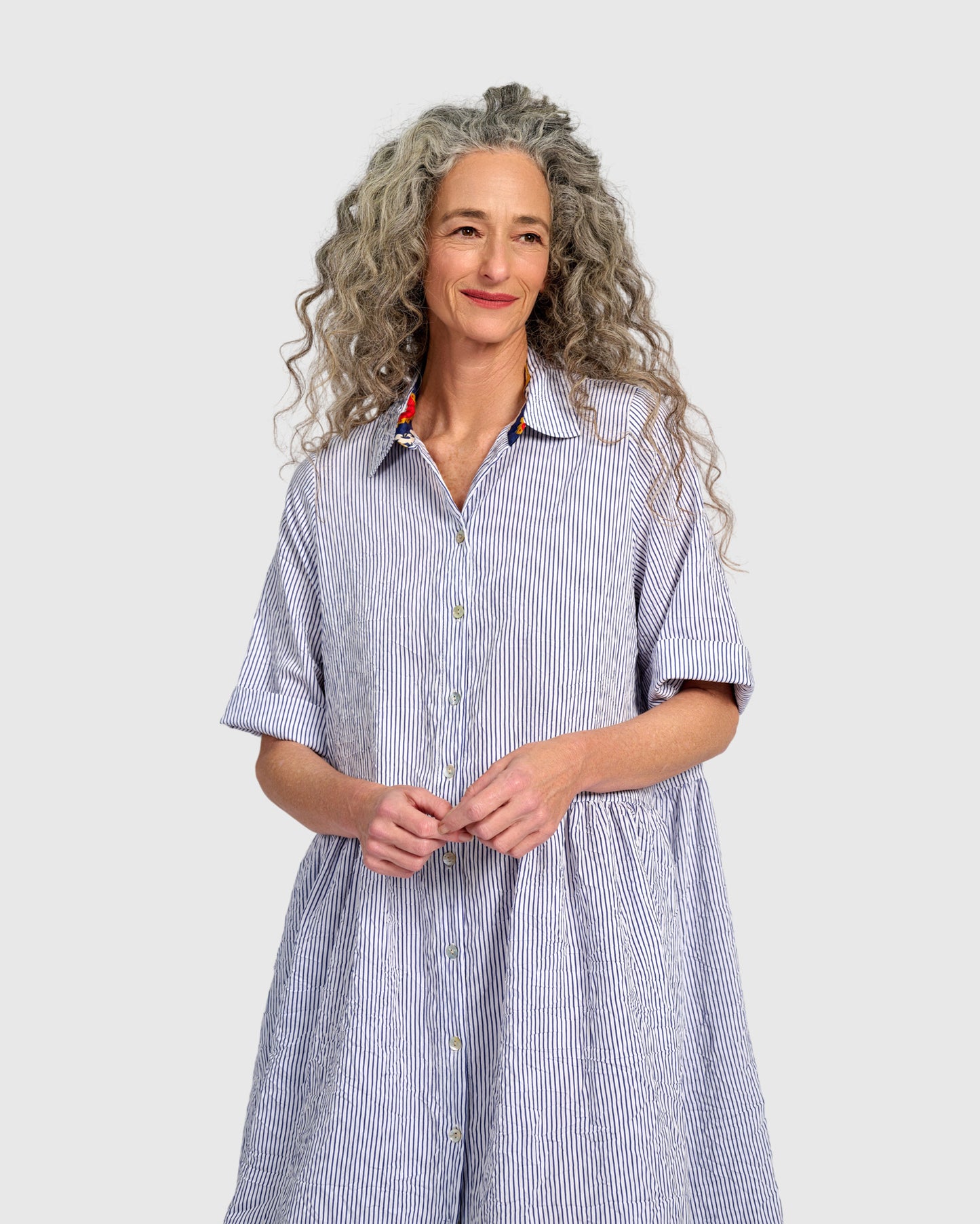 שמלה רעננה פסים