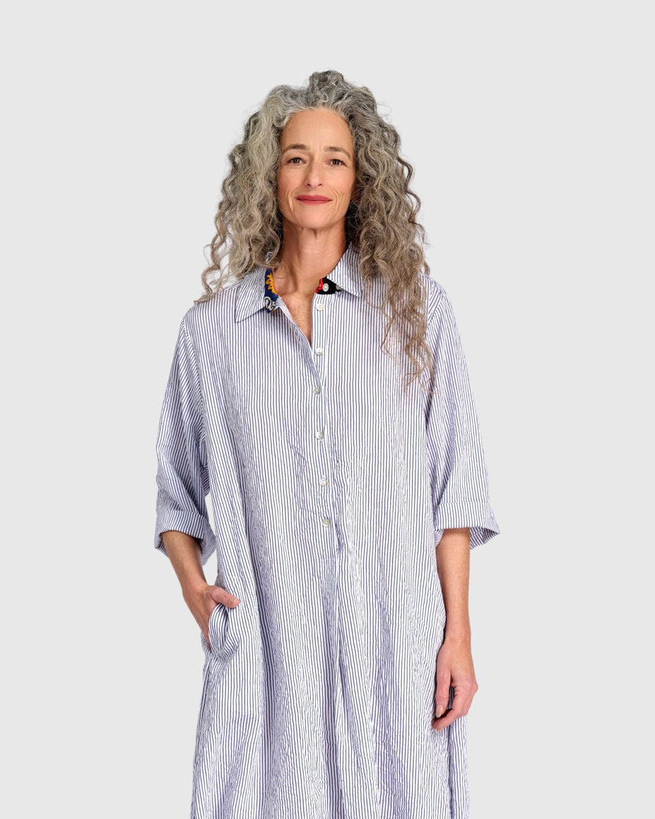 שמלה יוסף פסים נייבי