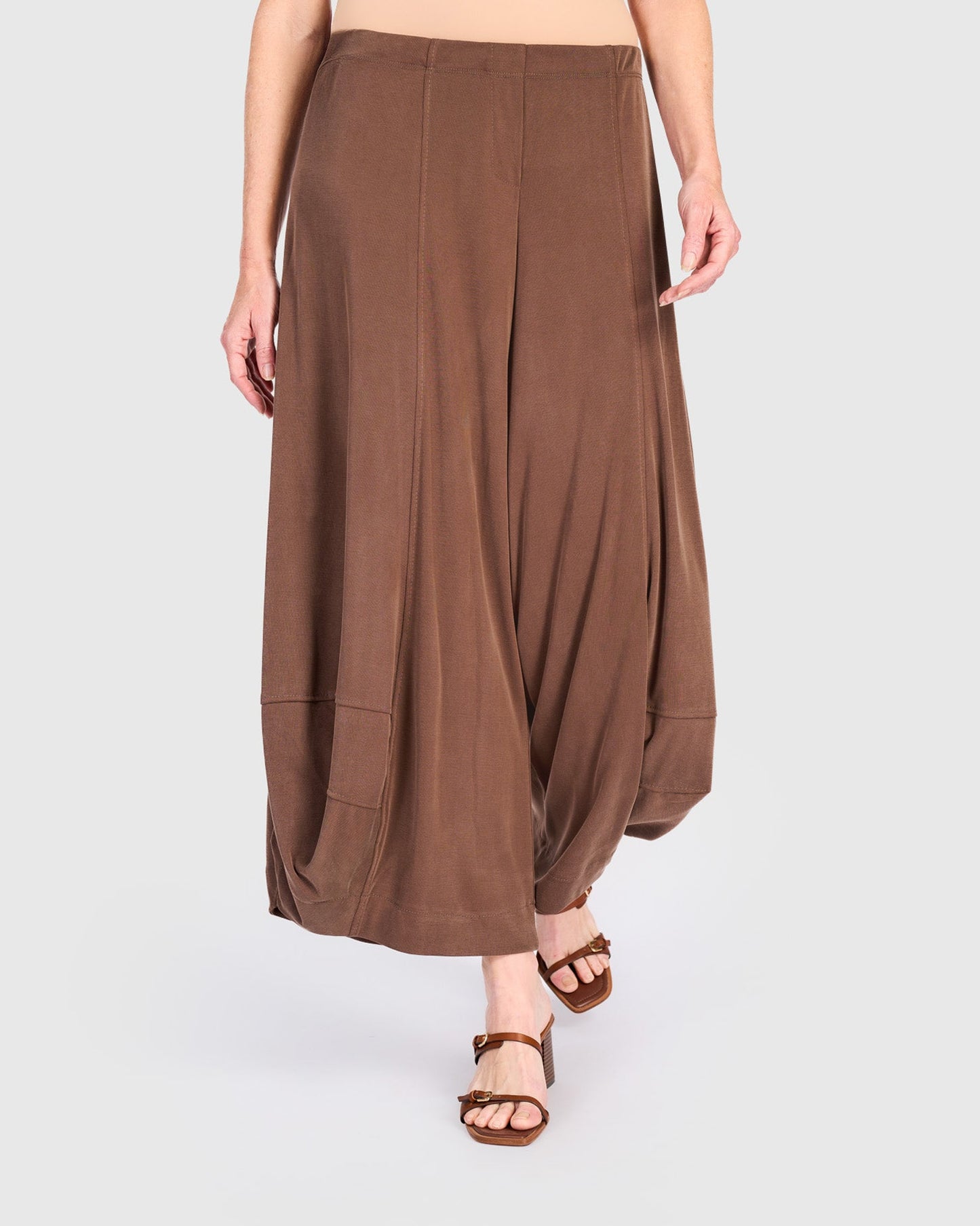 מכנסי פונטו חום