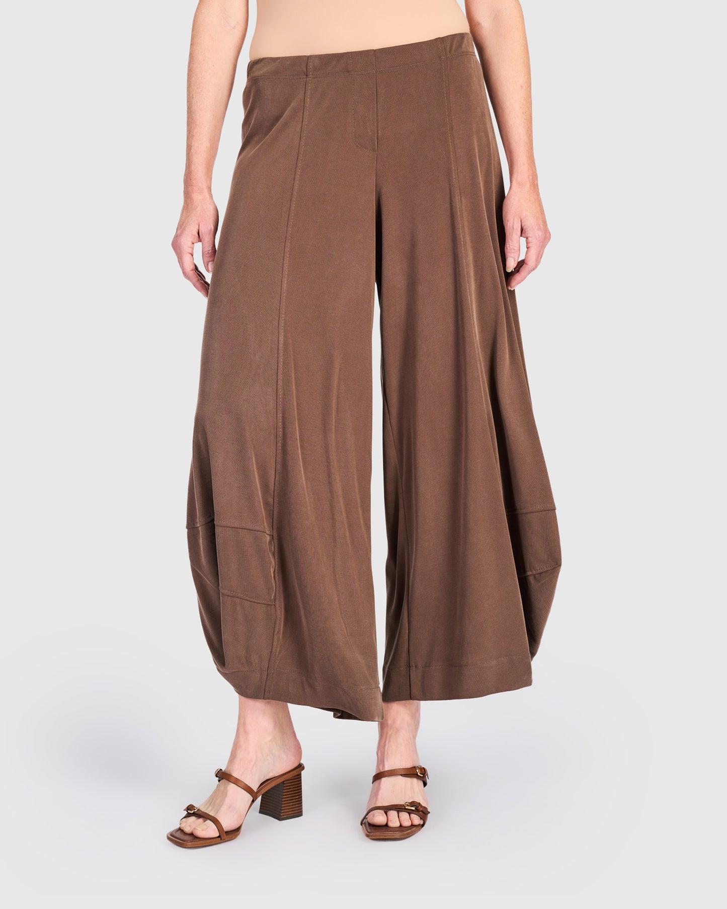 מכנסי פונטו חום