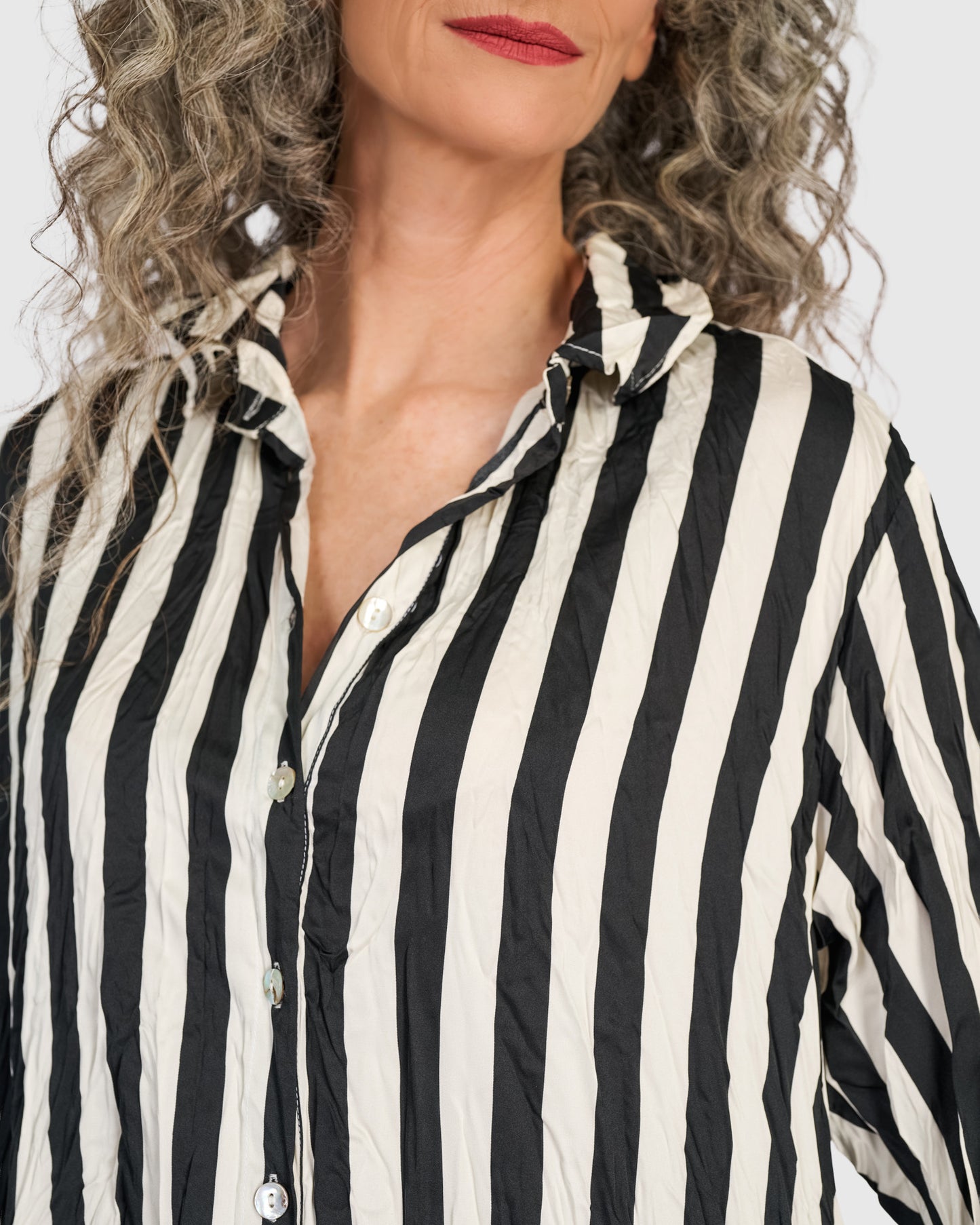 שמלה יוסף פסים שחור לבן