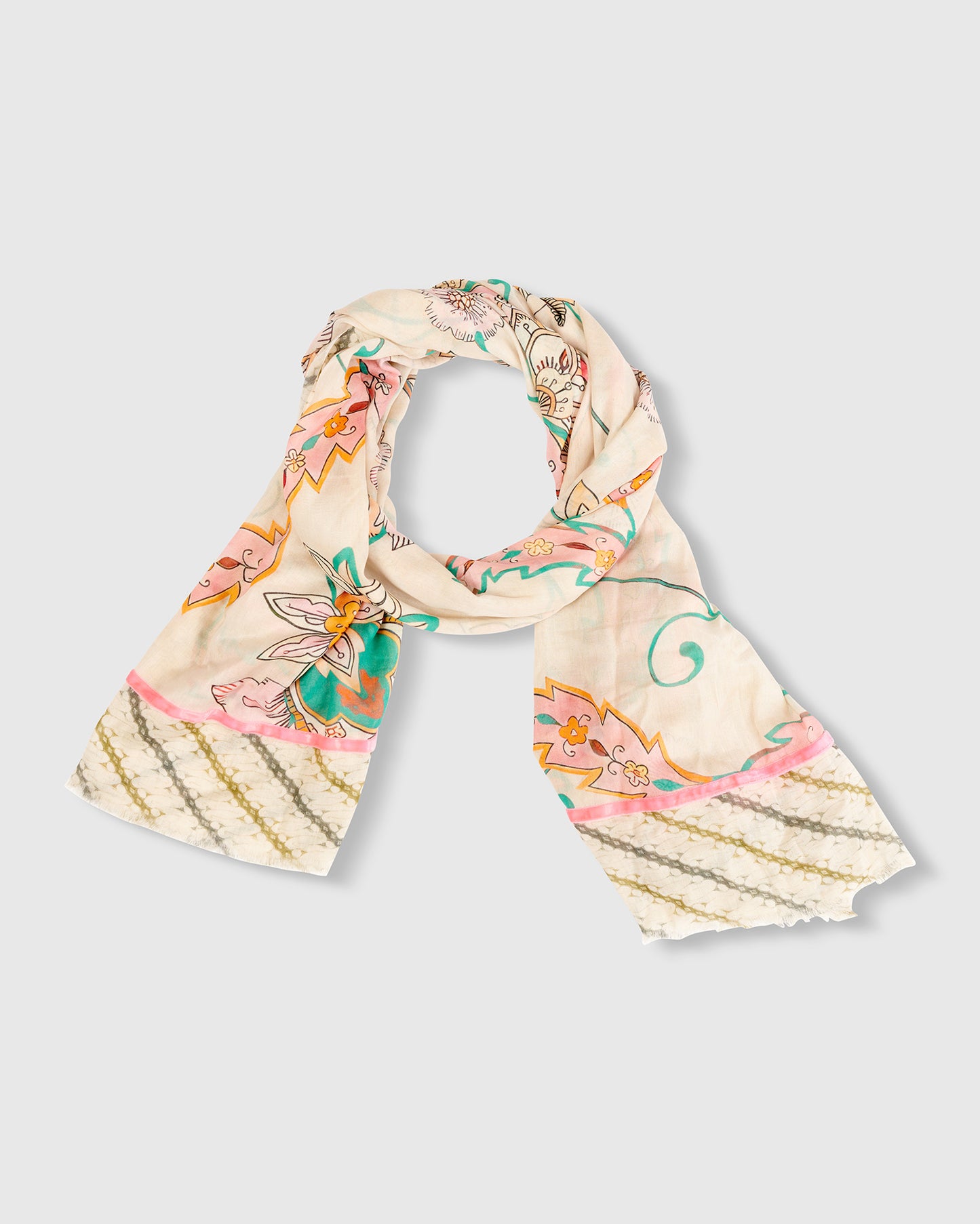 צעיף פרחוני