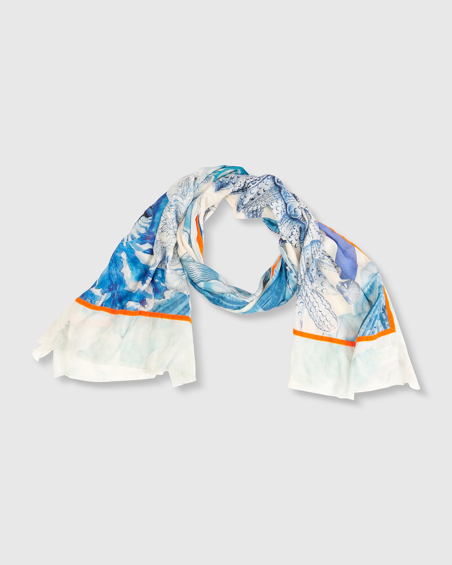 צעיף כחול לבן