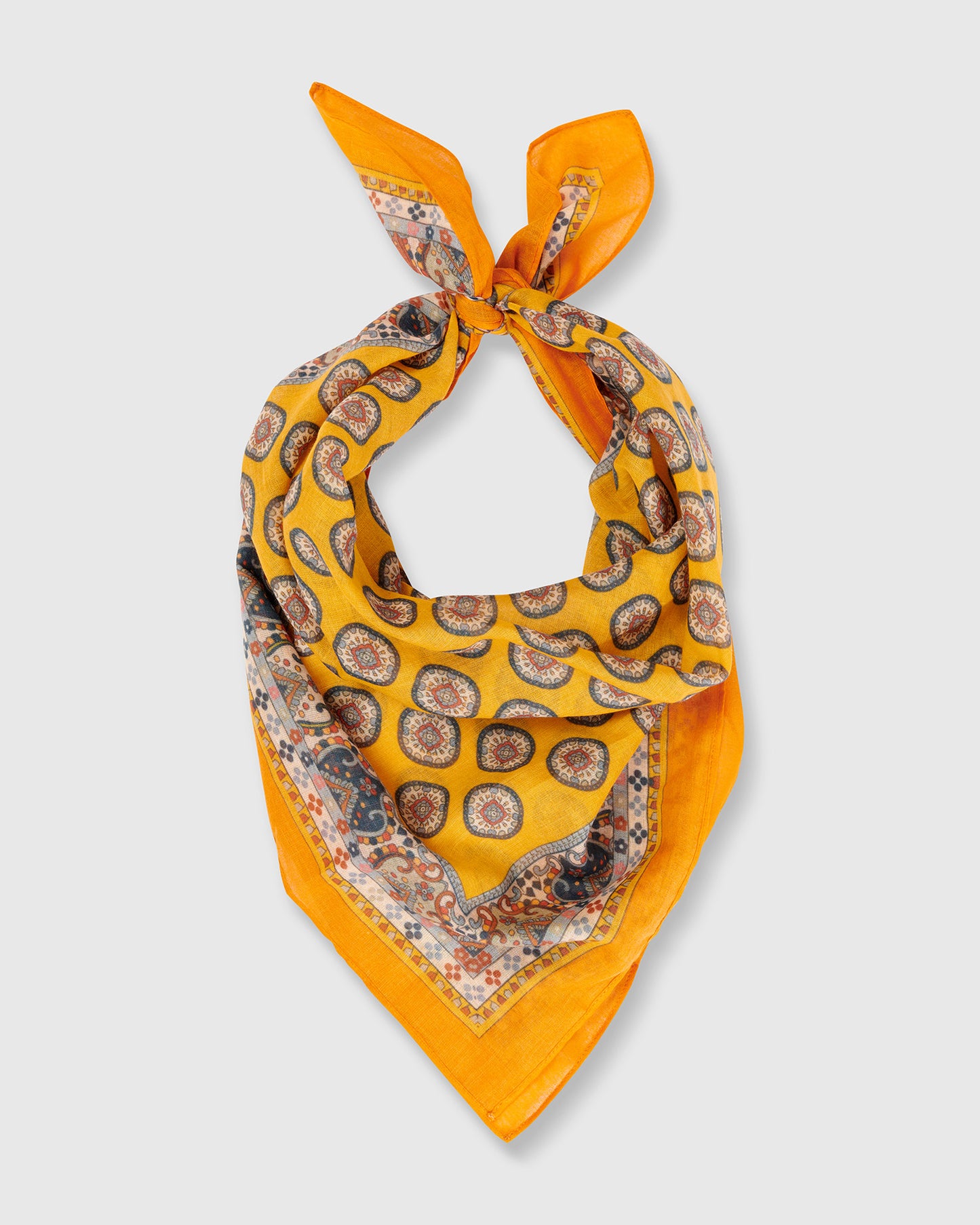 צעיף בנדנה צהוב