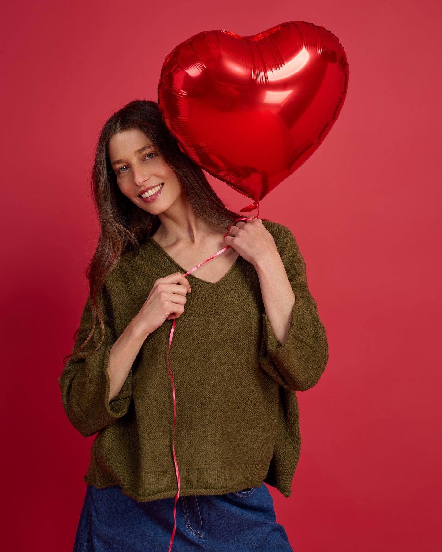 סוודר כיס חאקי