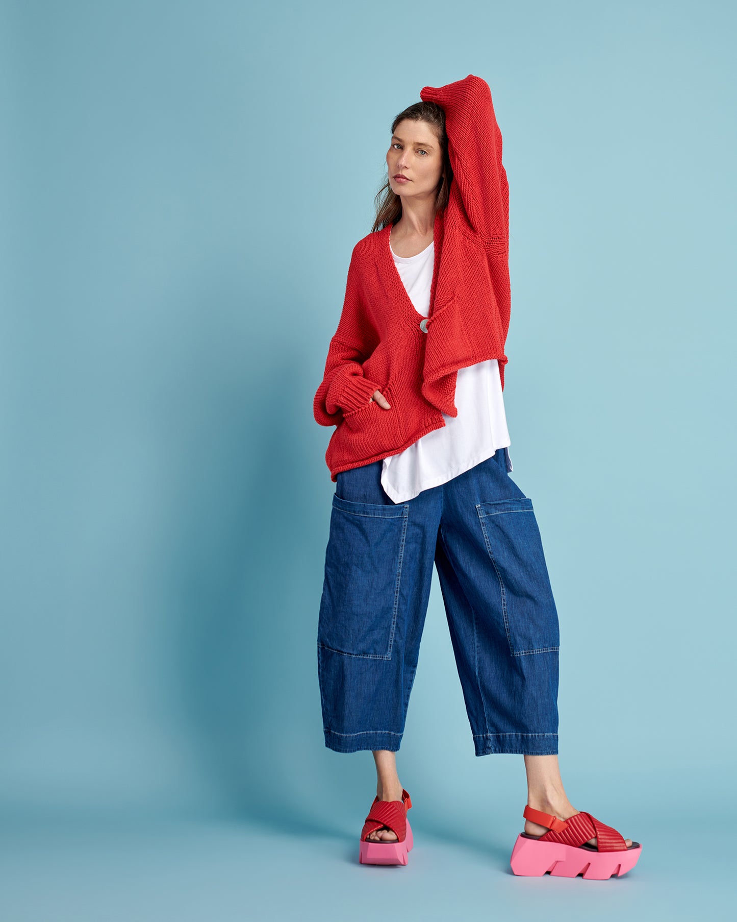 מכנסי ג'ינס כיסים