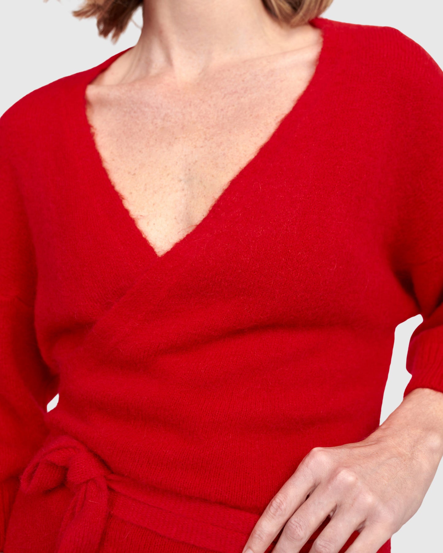 קרדיגן קימונו אדום