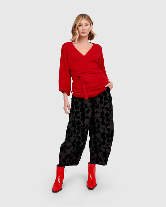 מכנסי פלוק שחור