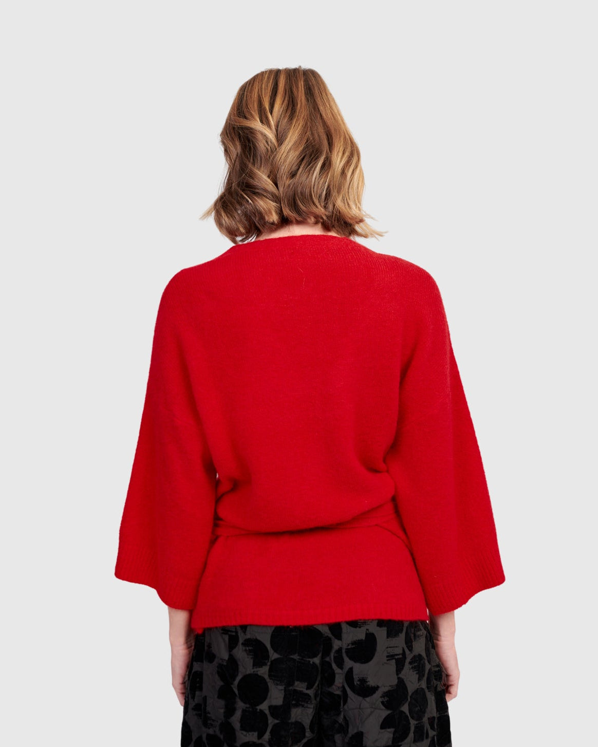 קרדיגן קימונו אדום