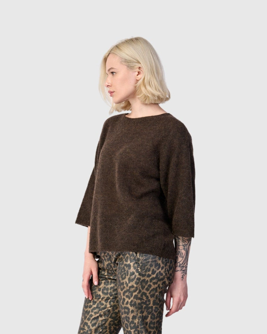 סריג אלפקה קפה