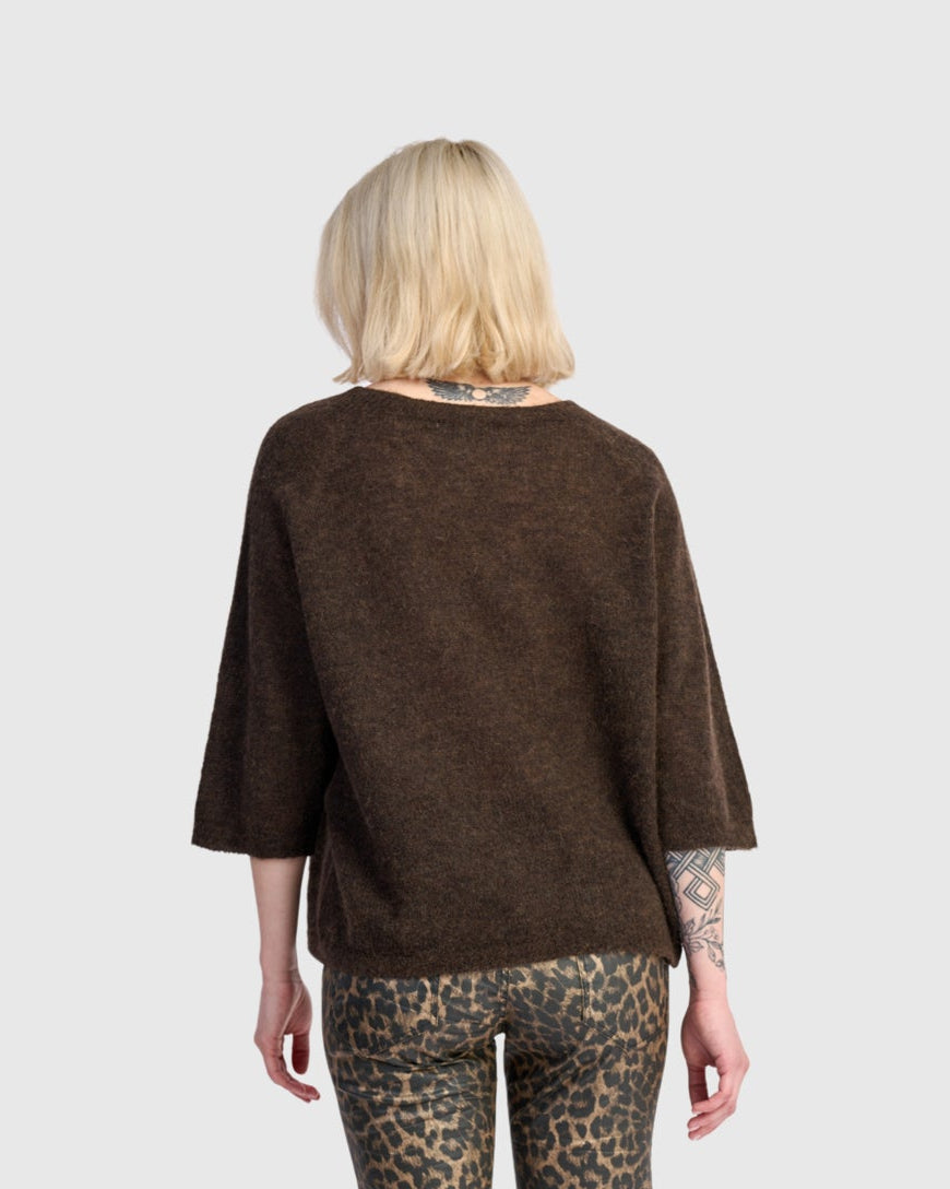 סריג אלפקה קפה