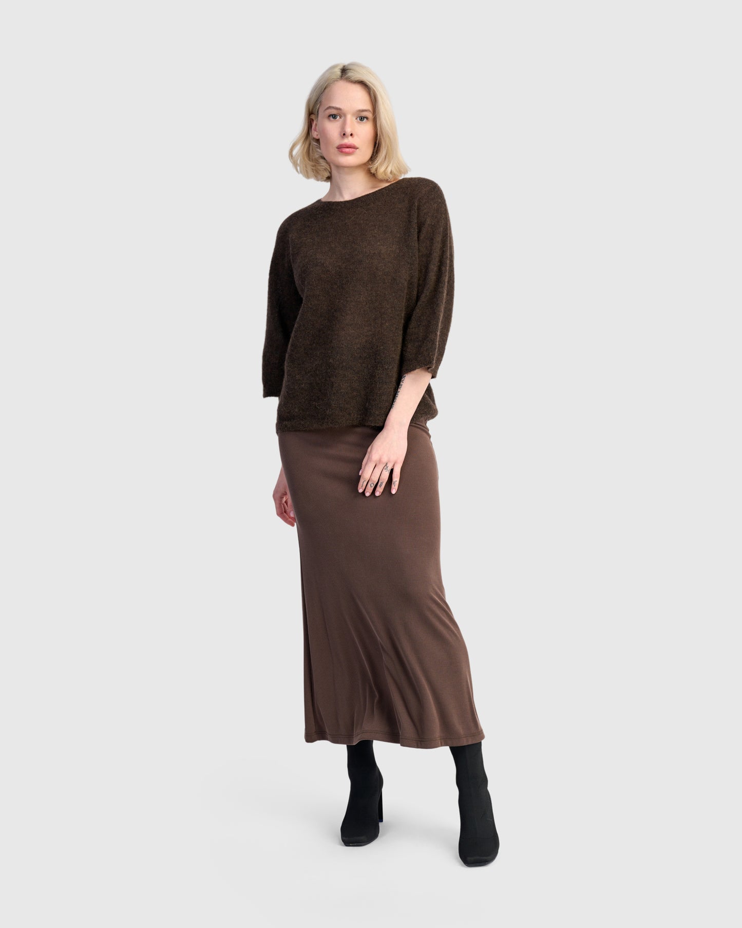 חצאית קופרו קפה