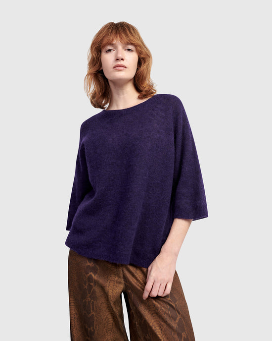 סריג אלפקה סגול