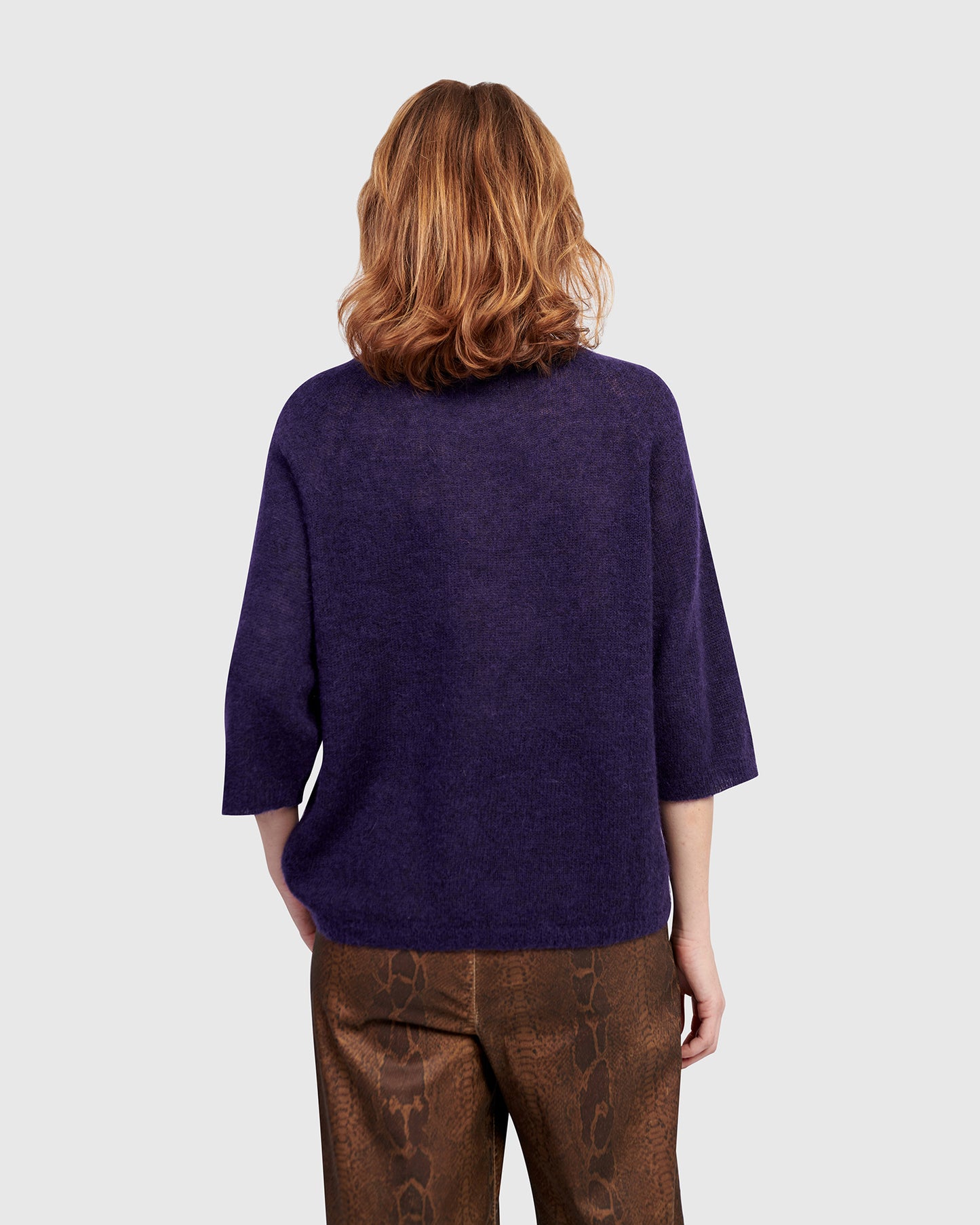 סריג אלפקה סגול