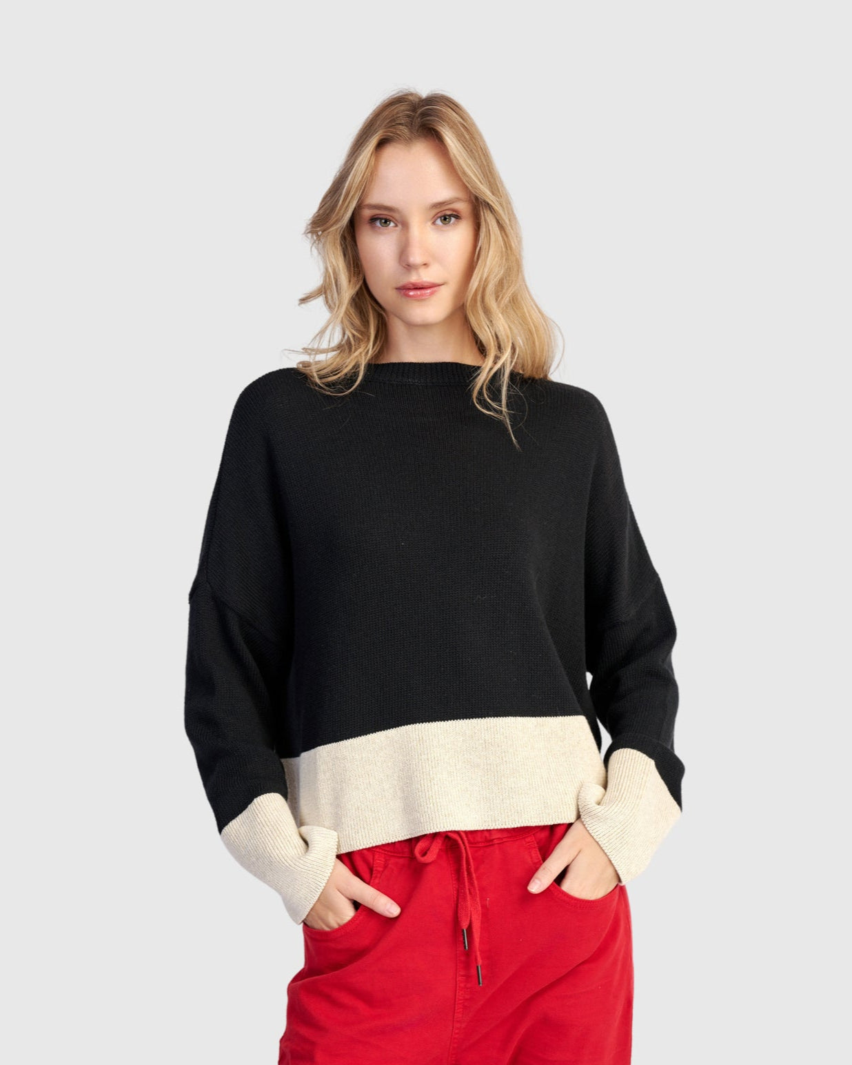 סוודר דו קרם