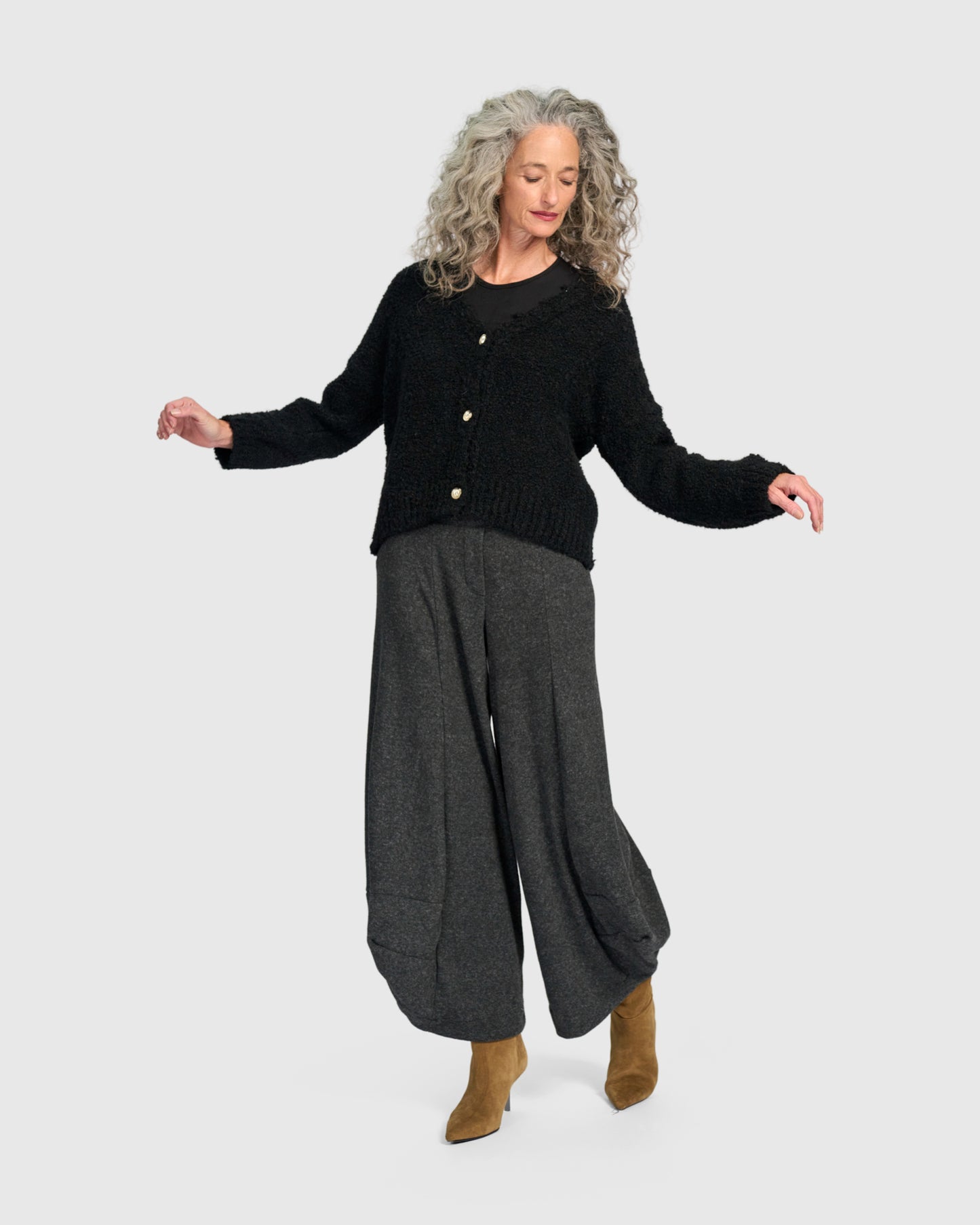 קרדיגן קלאסי שחור