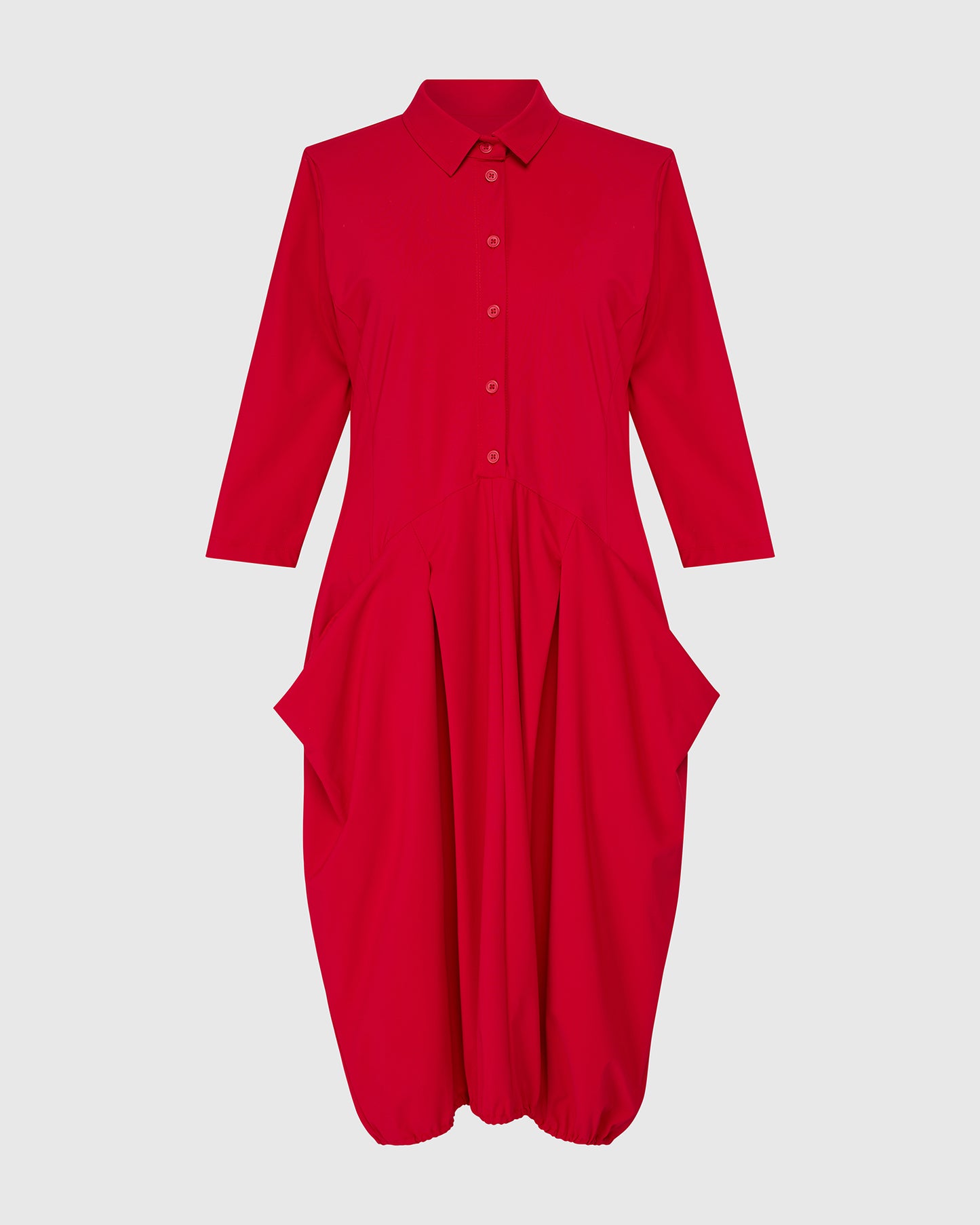 שמלה טכנו שלי אדומה