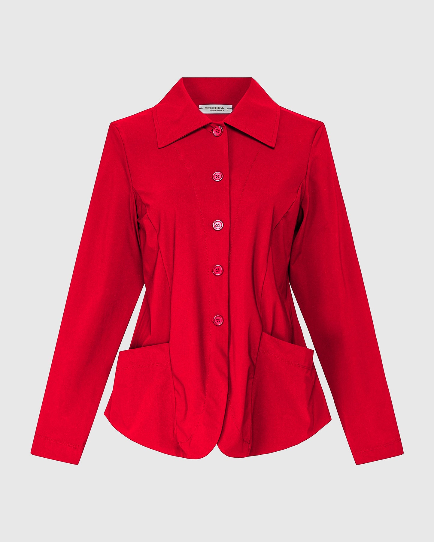 ז'קט טכנו קלאסי אדום