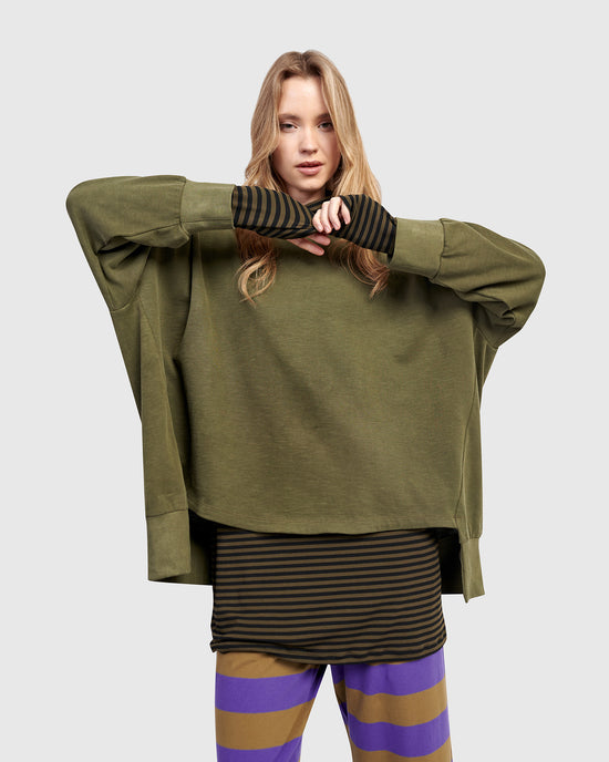 סווטשירט אורבן חאקי זית