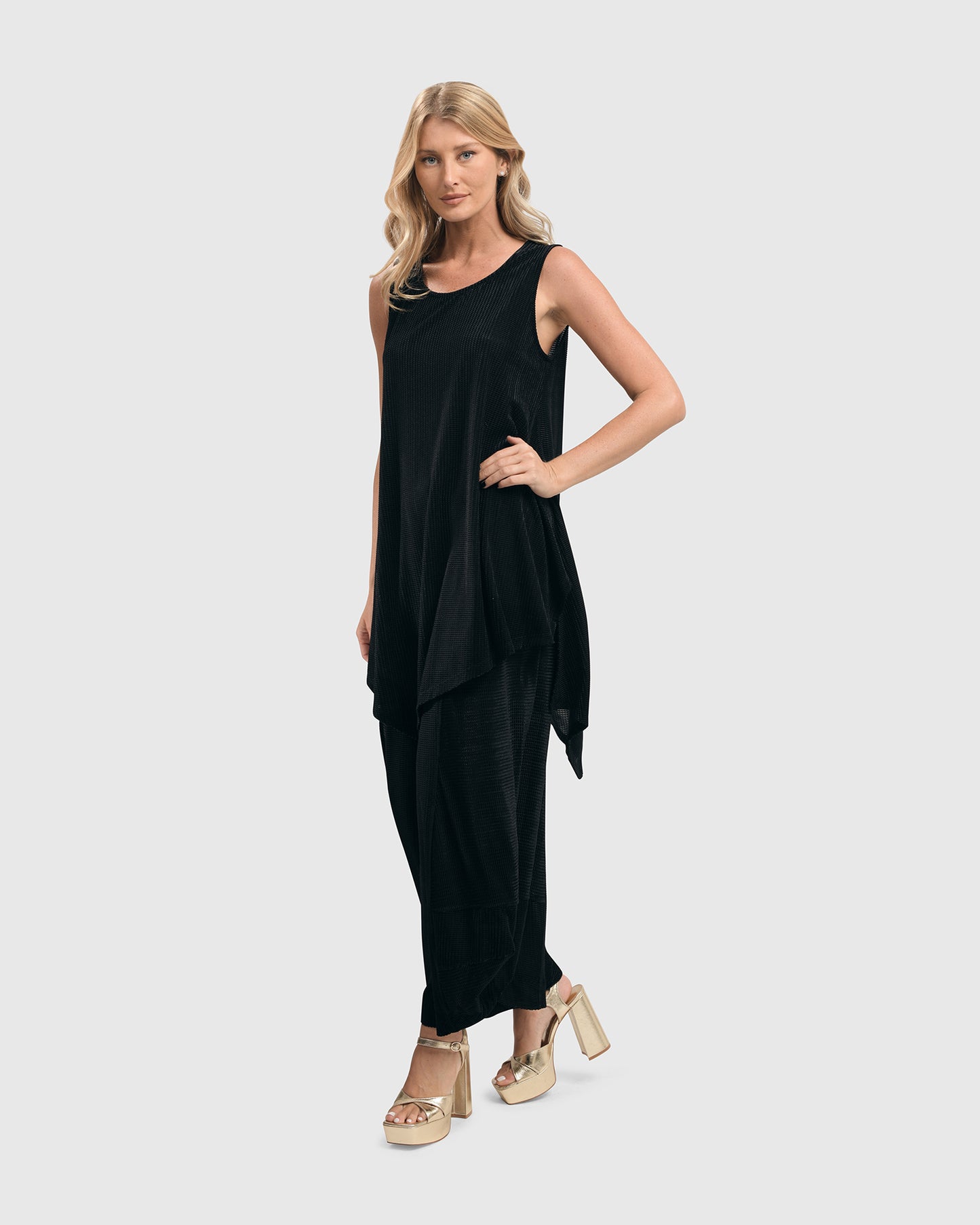 גופייה חדשה קטיפה שחורה