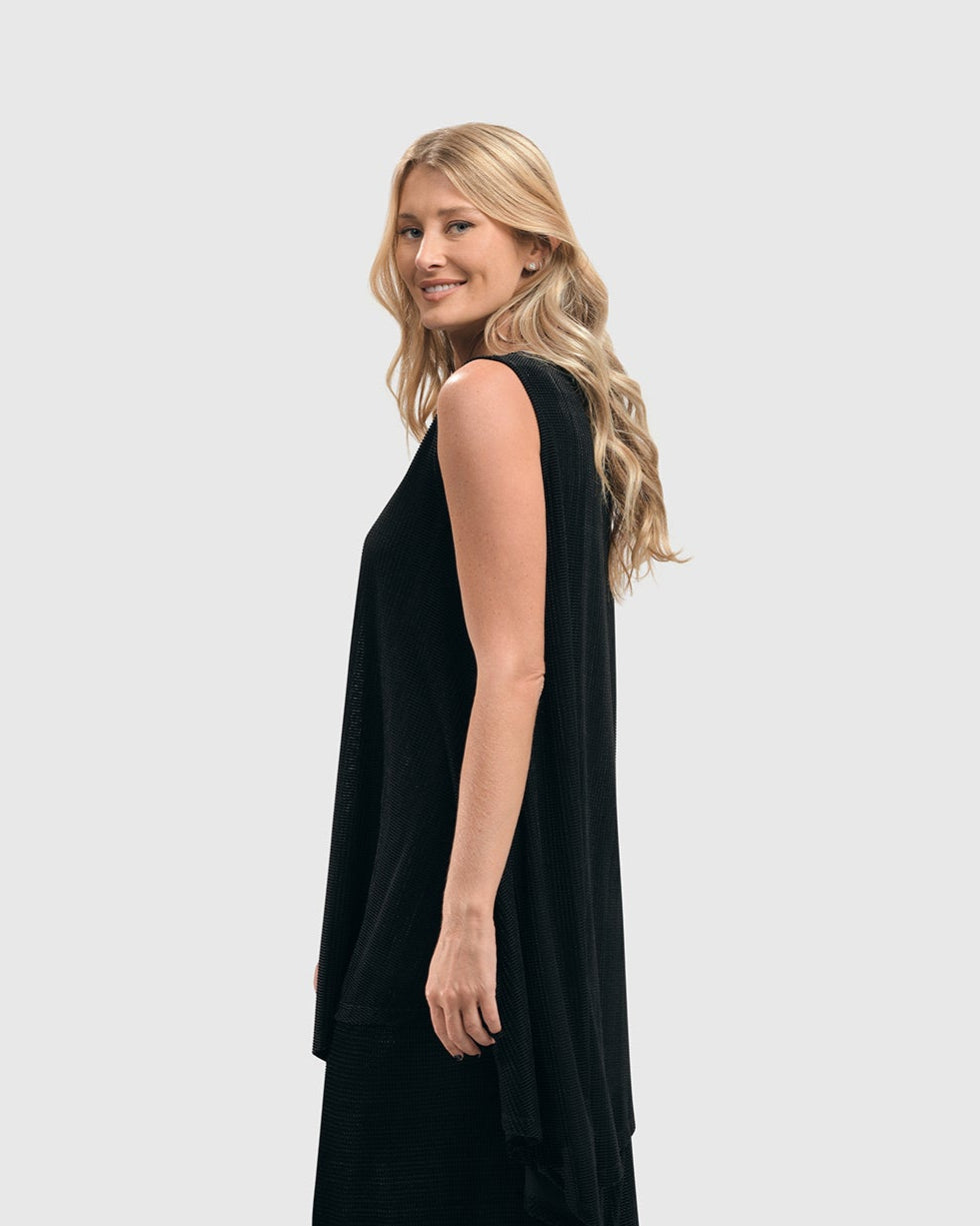 גופייה חדשה קטיפה שחורה