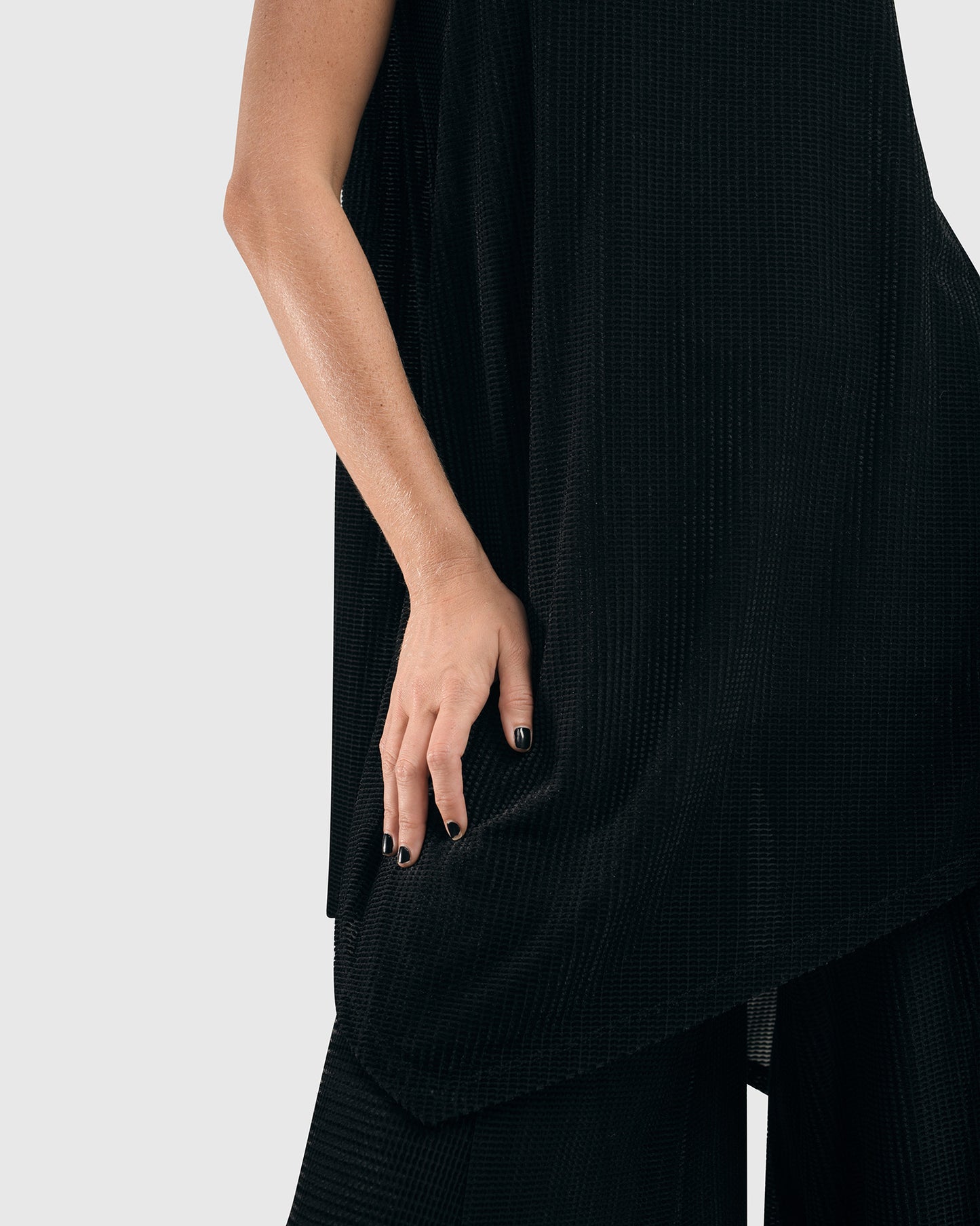 גופייה חדשה קטיפה שחורה