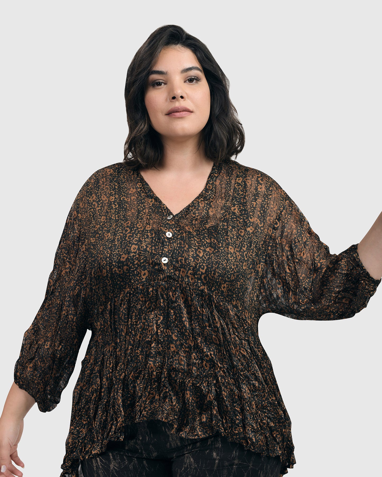 חולצה מיהל'ה חומה