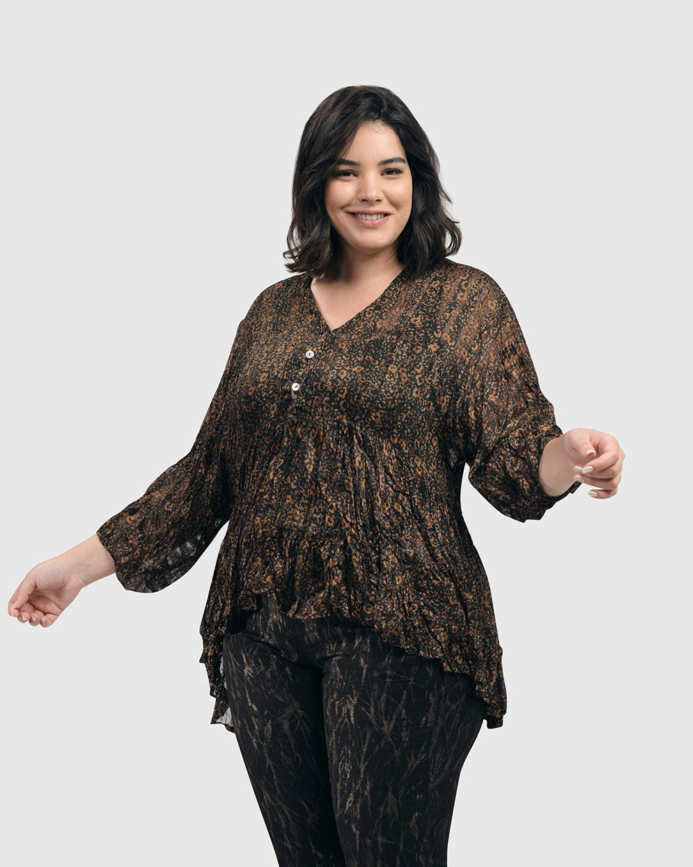 חולצה מיהל'ה חומה