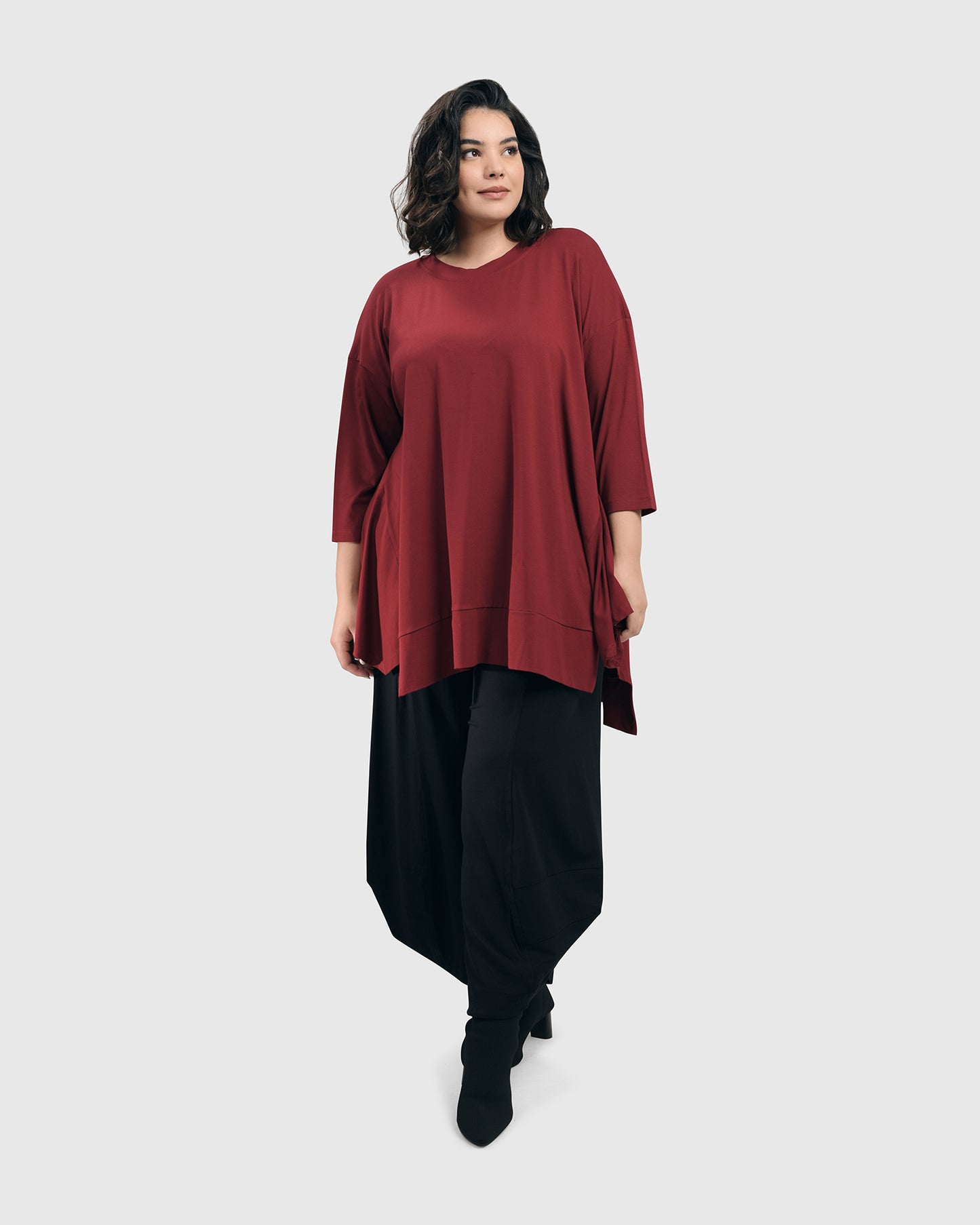 חולצה פורצת בורדו