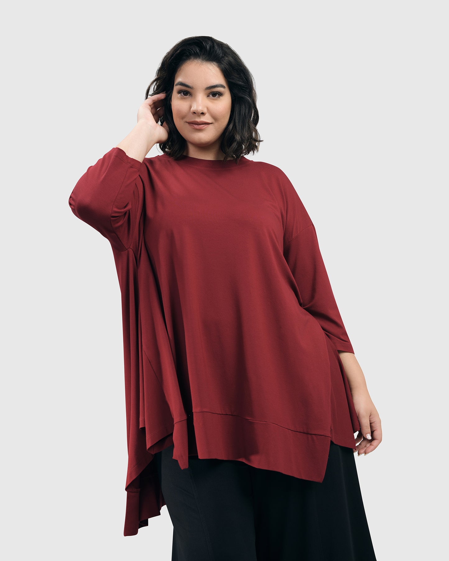 חולצה פורצת בורדו