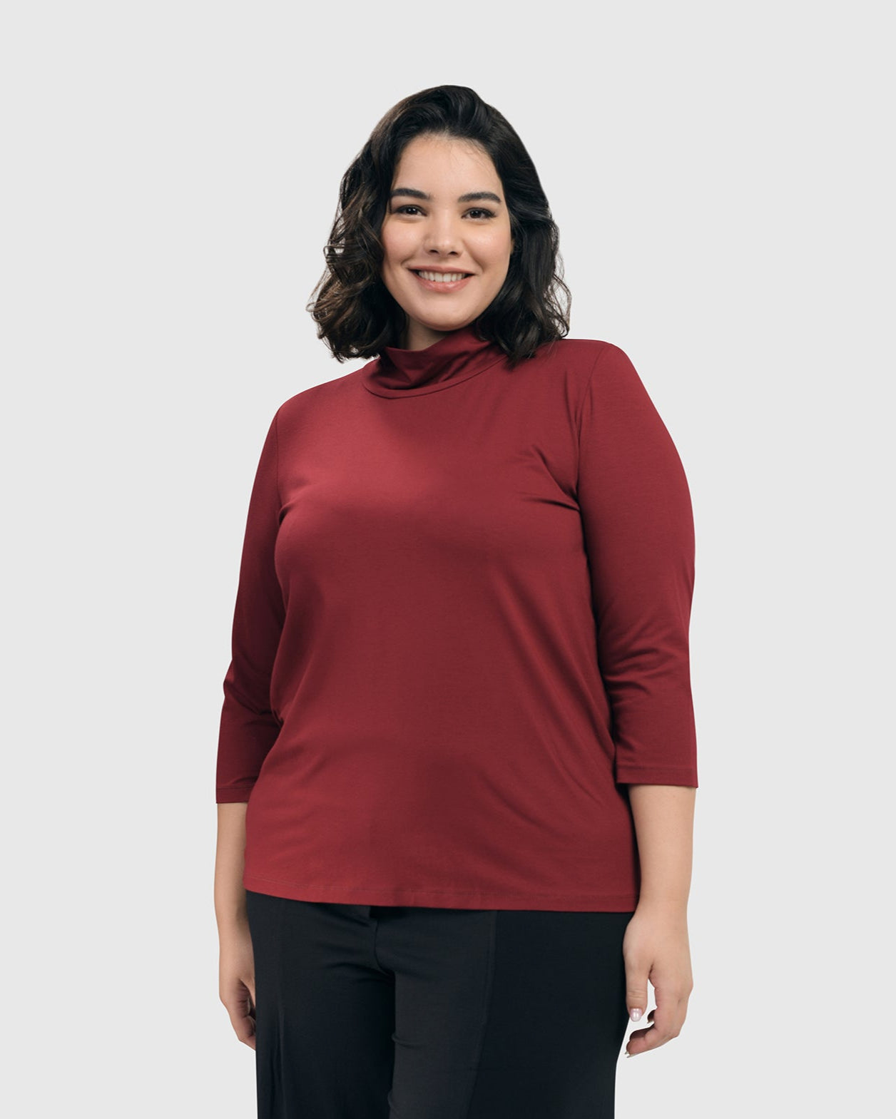 חולצה גולף בורדו