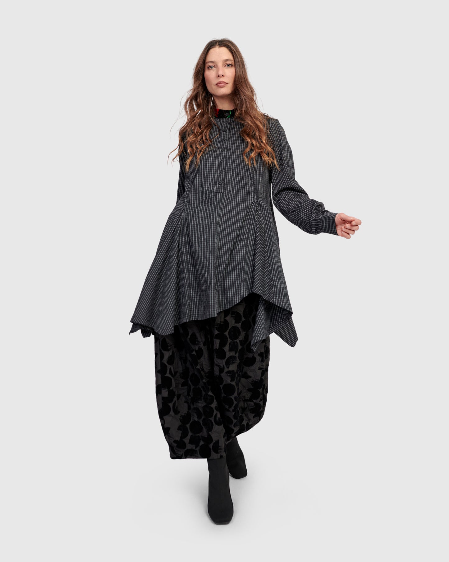 טוניקה סתיו משבצות