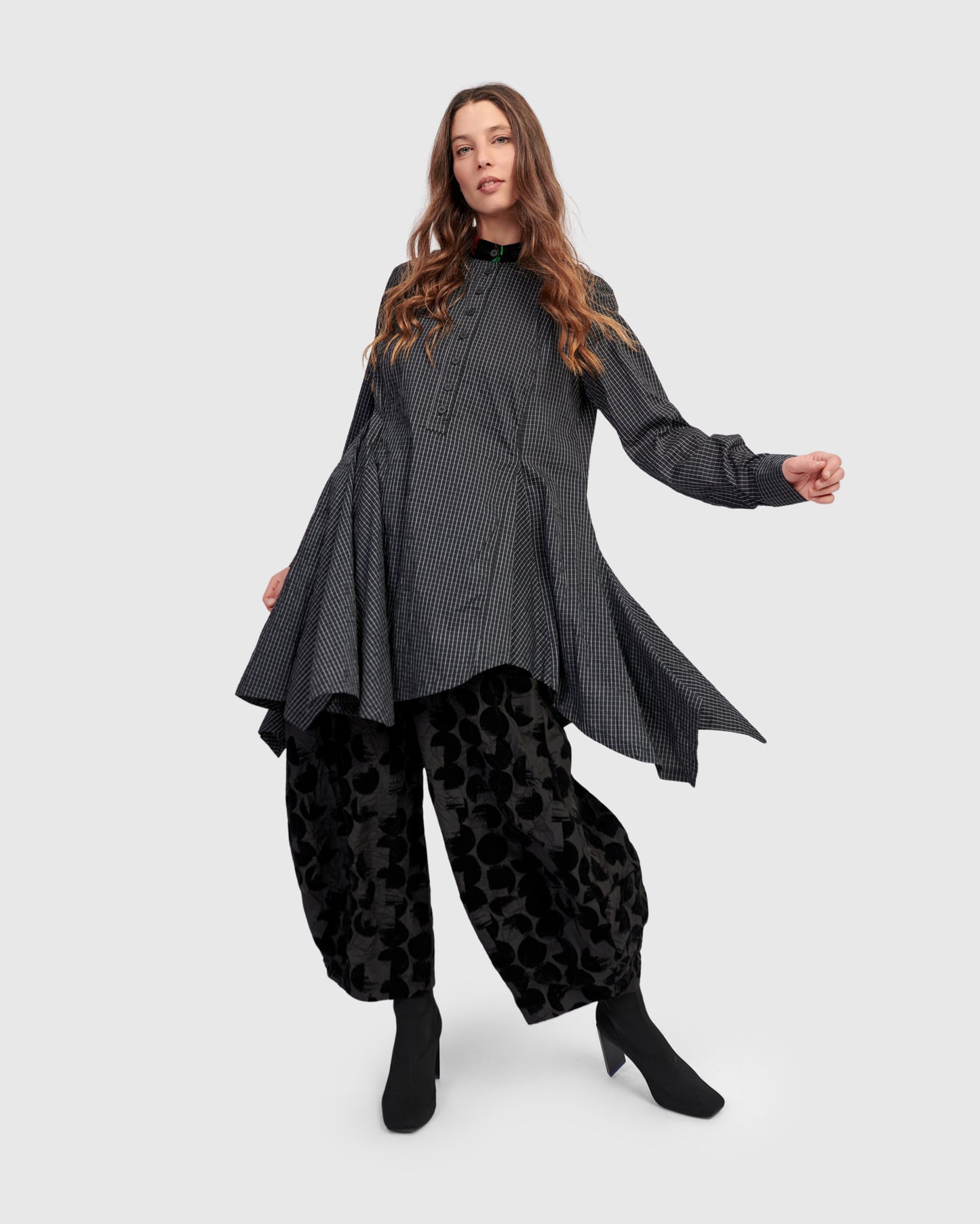 טוניקה סתיו משבצות