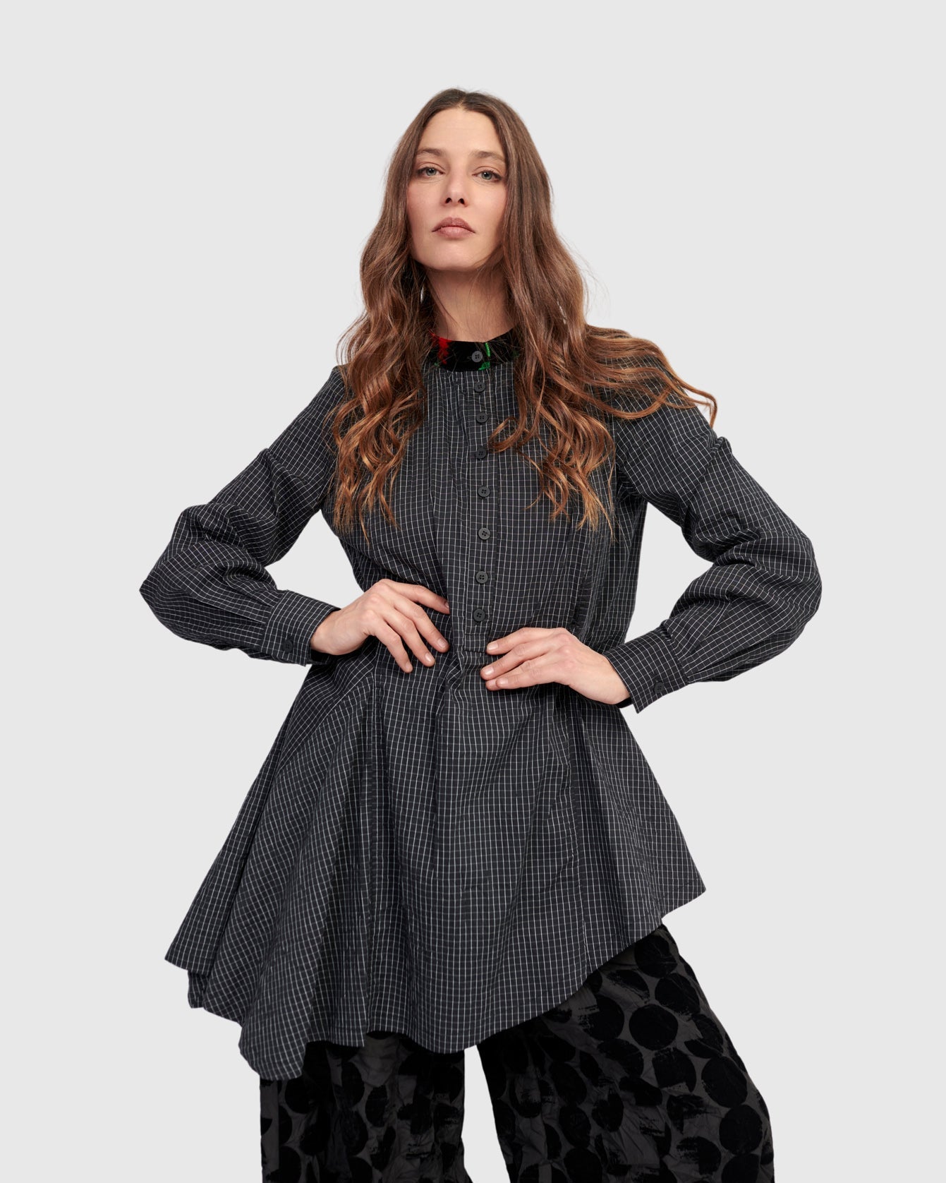 טוניקה סתיו משבצות