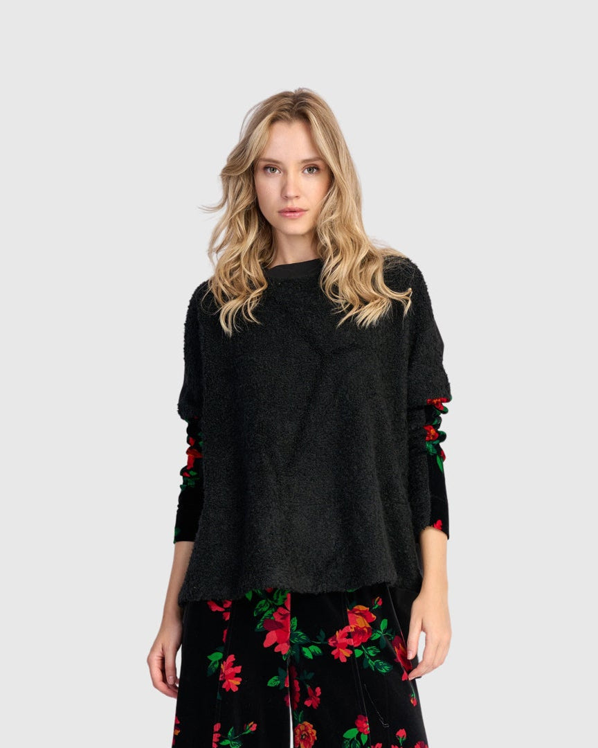 סווטשירט פרחוני