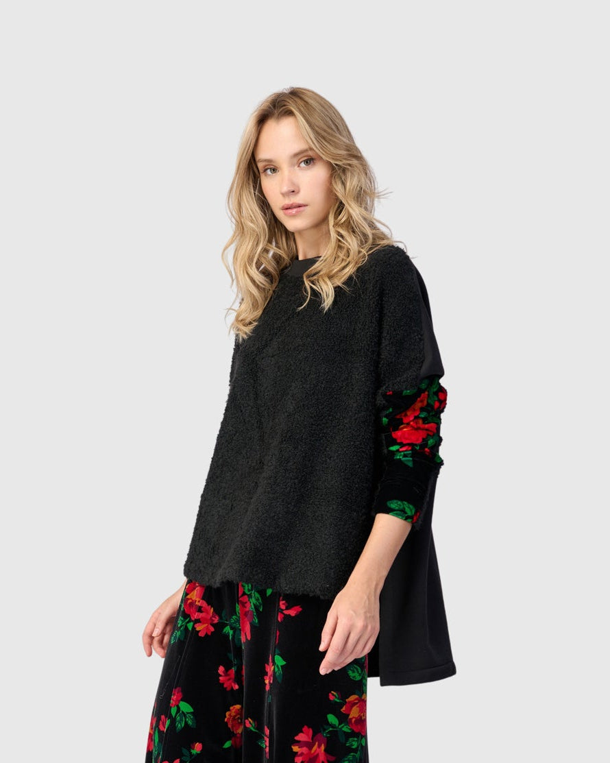 סווטשירט פרחוני