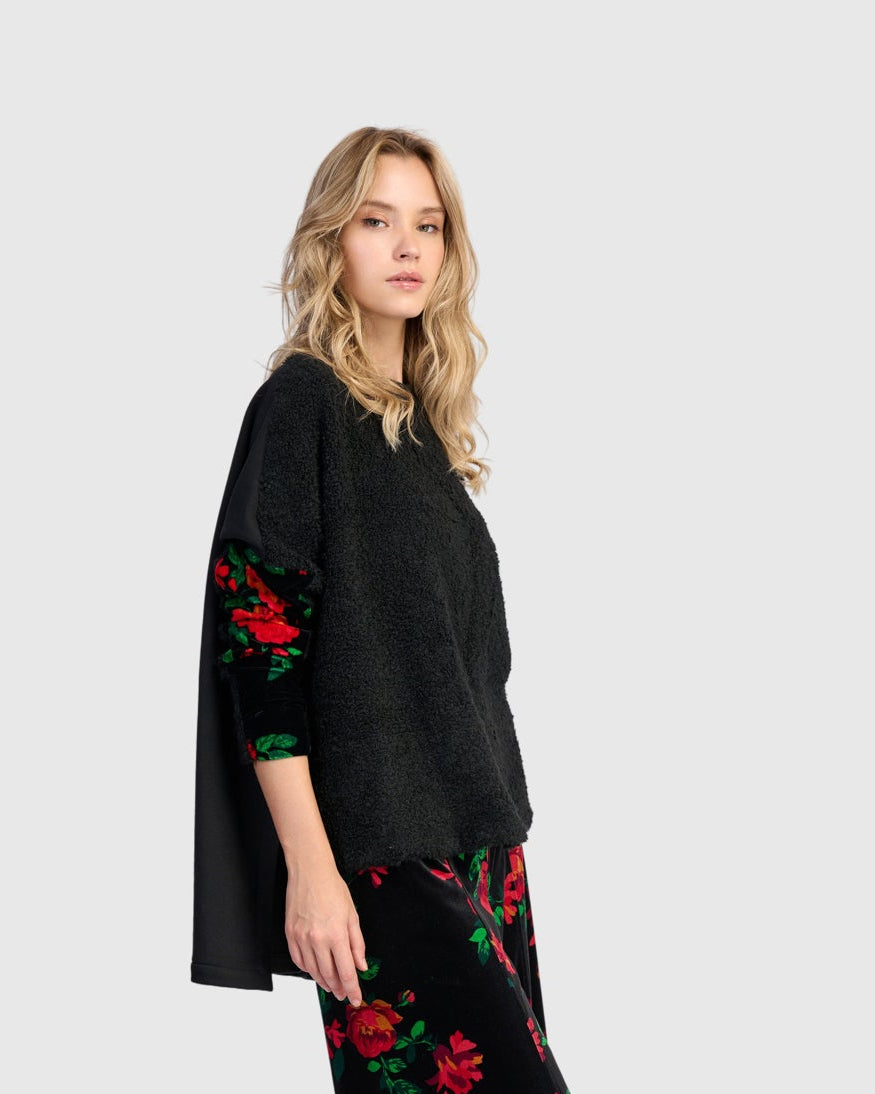 סווטשירט פרחוני