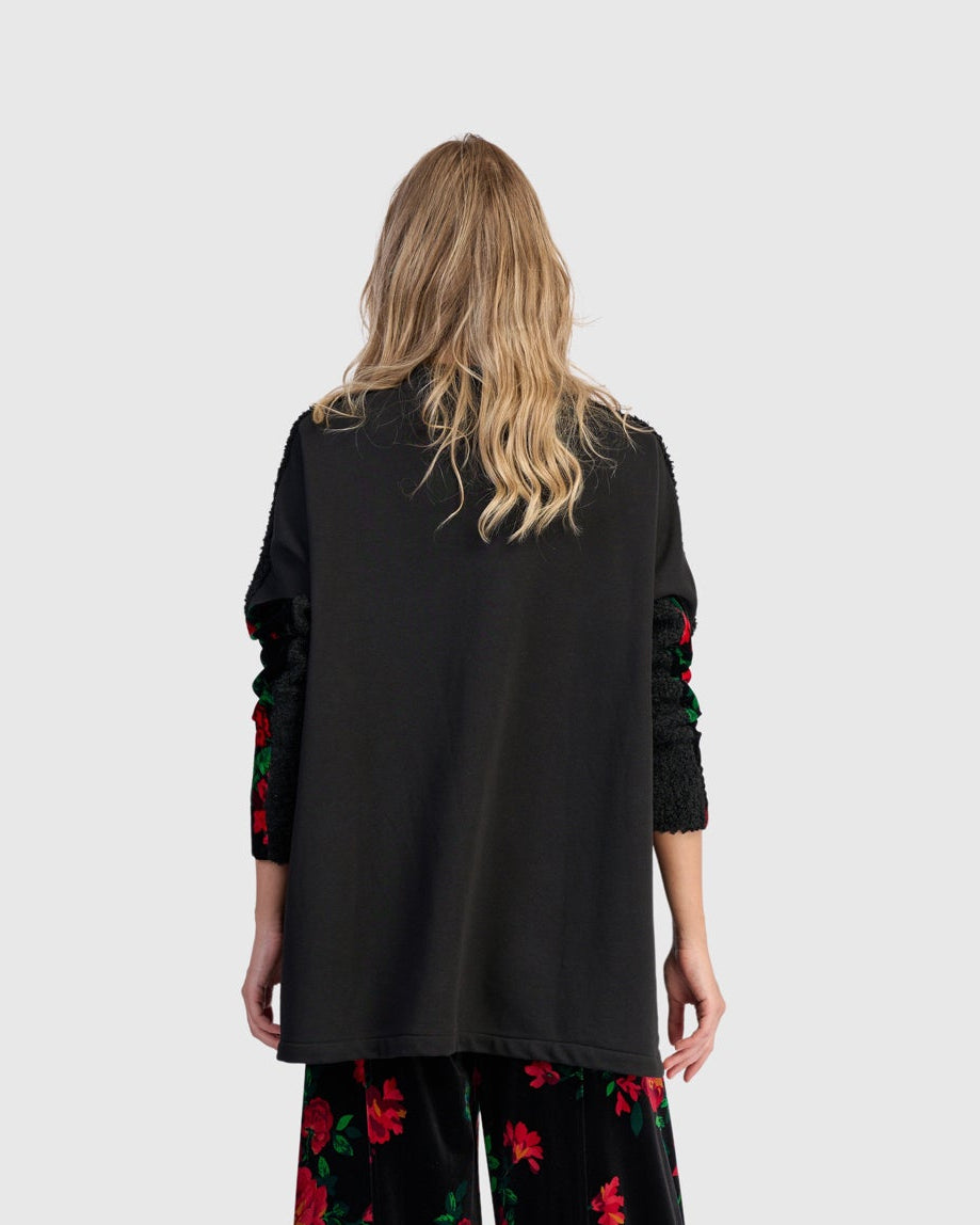 סווטשירט פרחוני