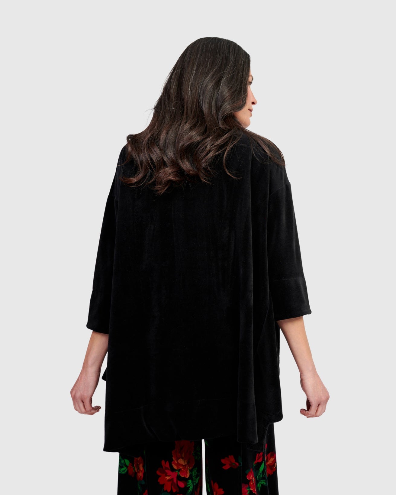 טוניקה פורצת גולף קטיפה שחורה