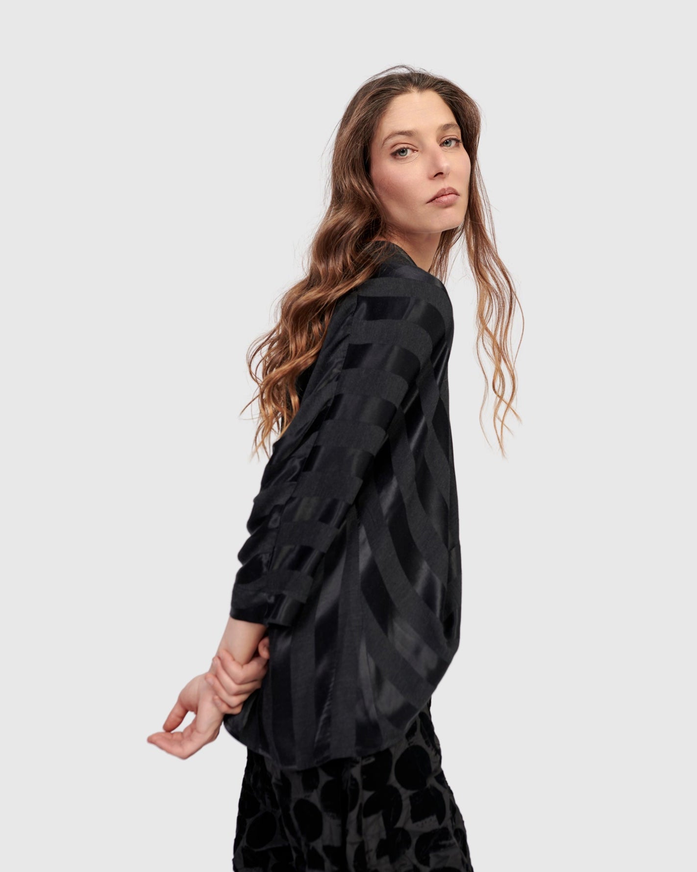 טוניקה חצי חצי שחורה