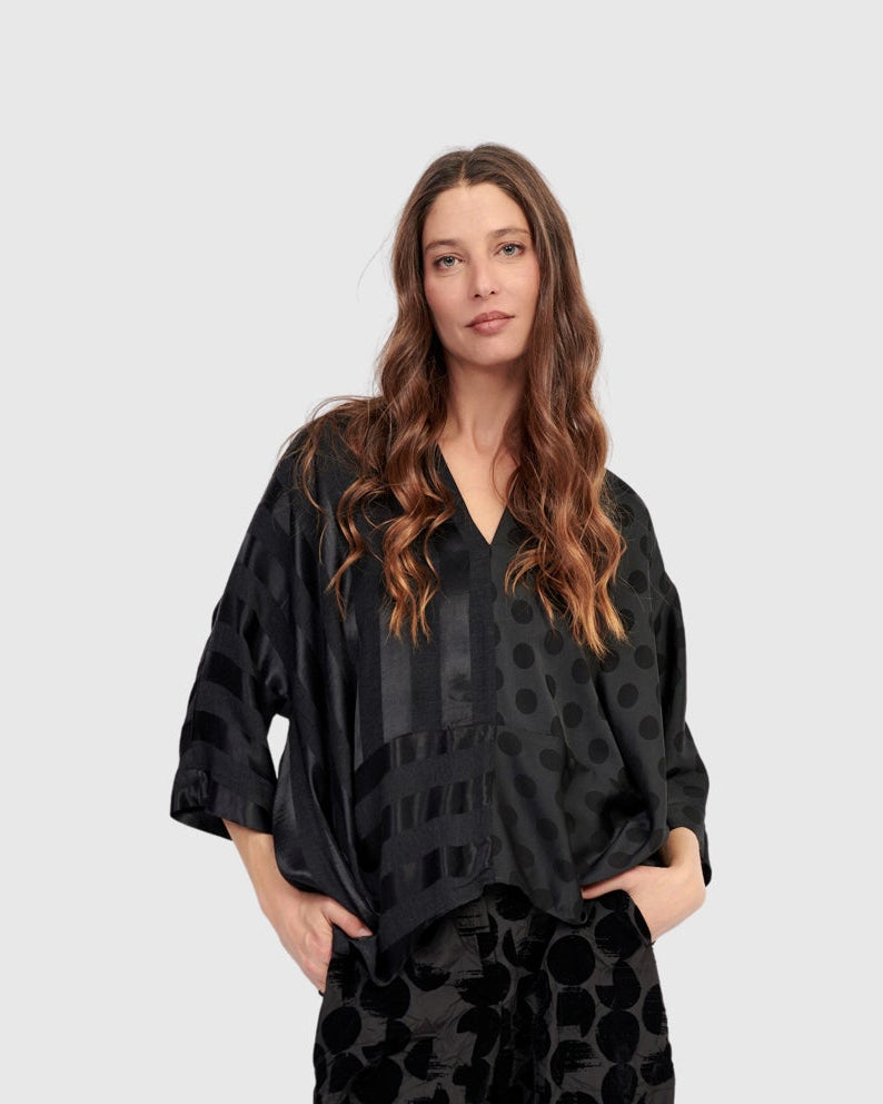 טוניקה חצי חצי שחורה