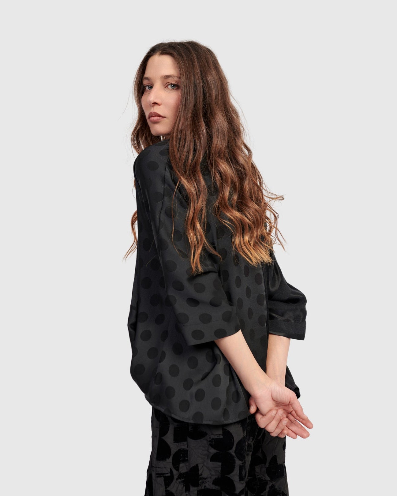 טוניקה חצי חצי שחורה