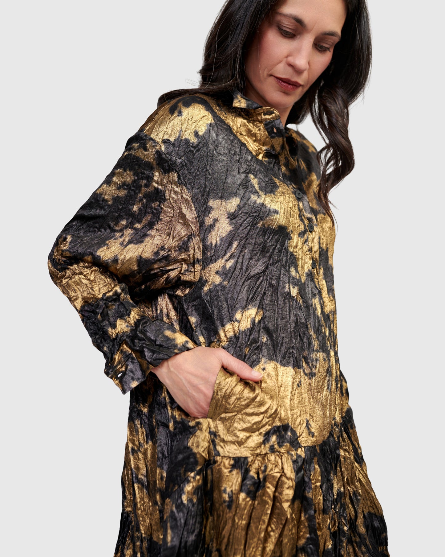 טוניקה מטאלית זהב