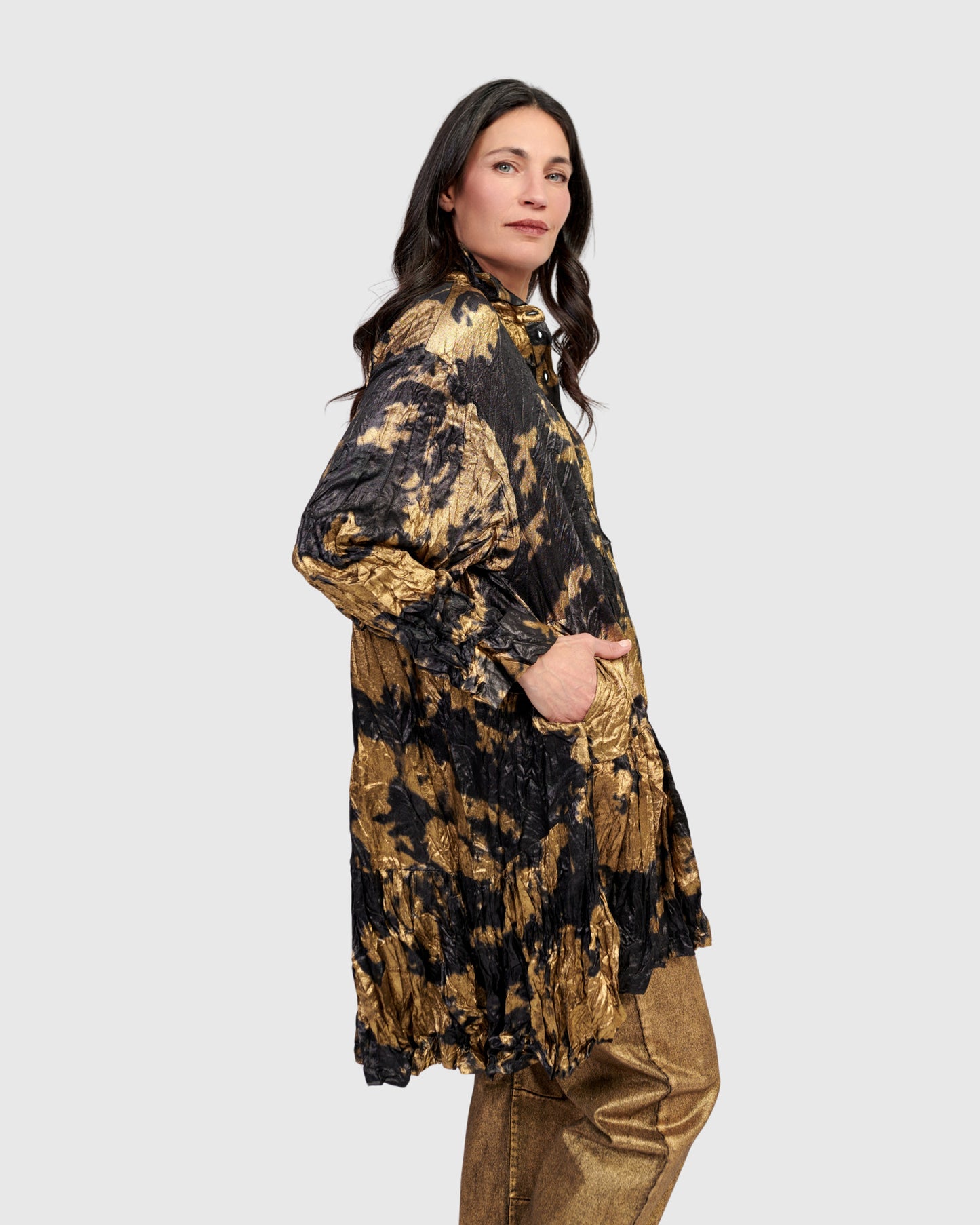 טוניקה מטאלית זהב