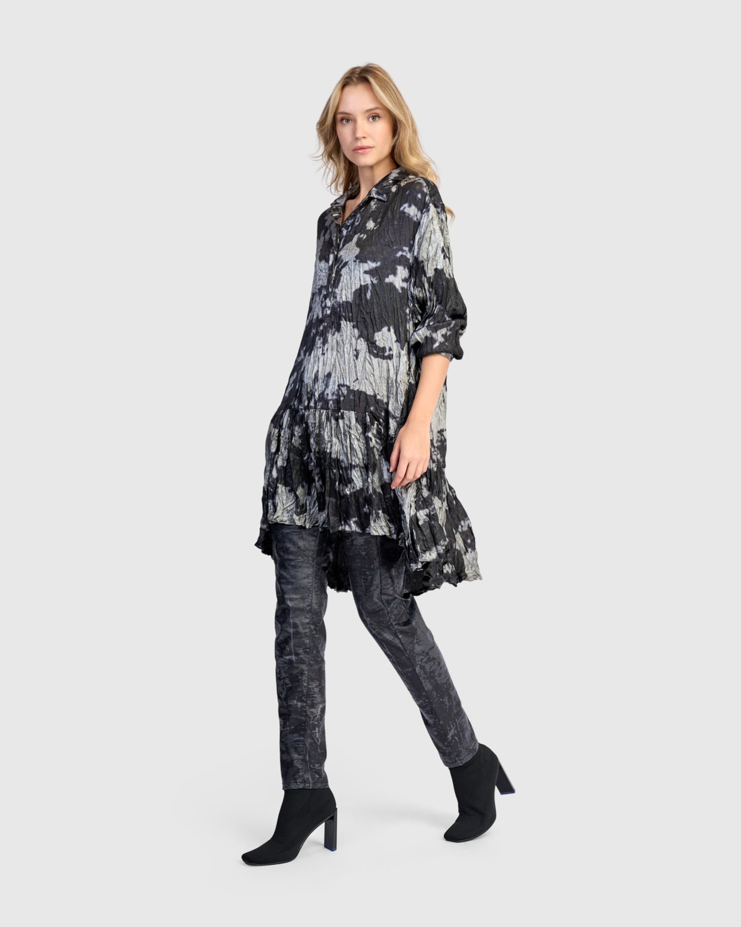 טוניקה מטאלית כסף